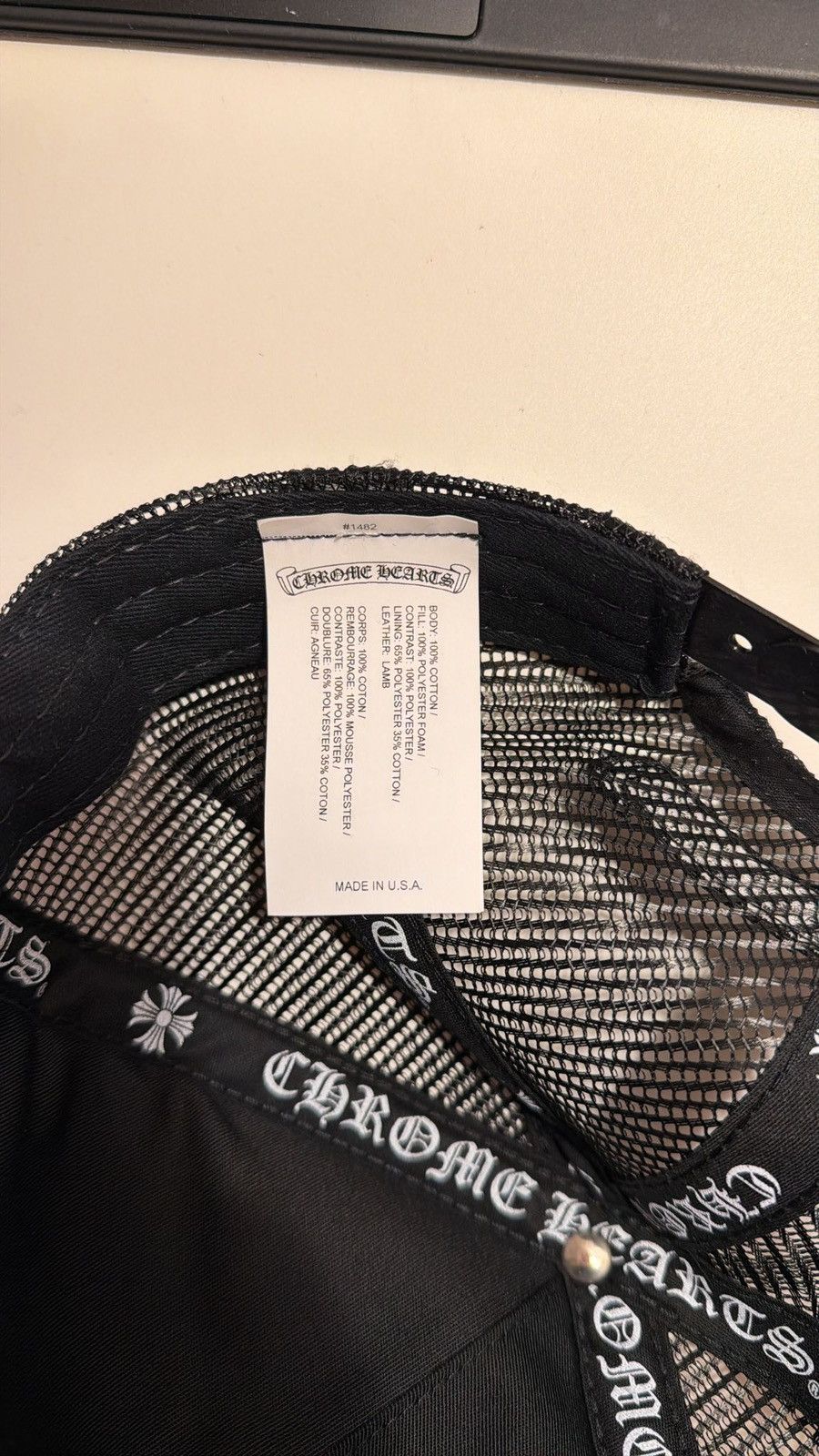 Chrome Hearts Crome Hearts Triple Cross Trucker Hat Size ONE SIZE - 7 Thumbnail
