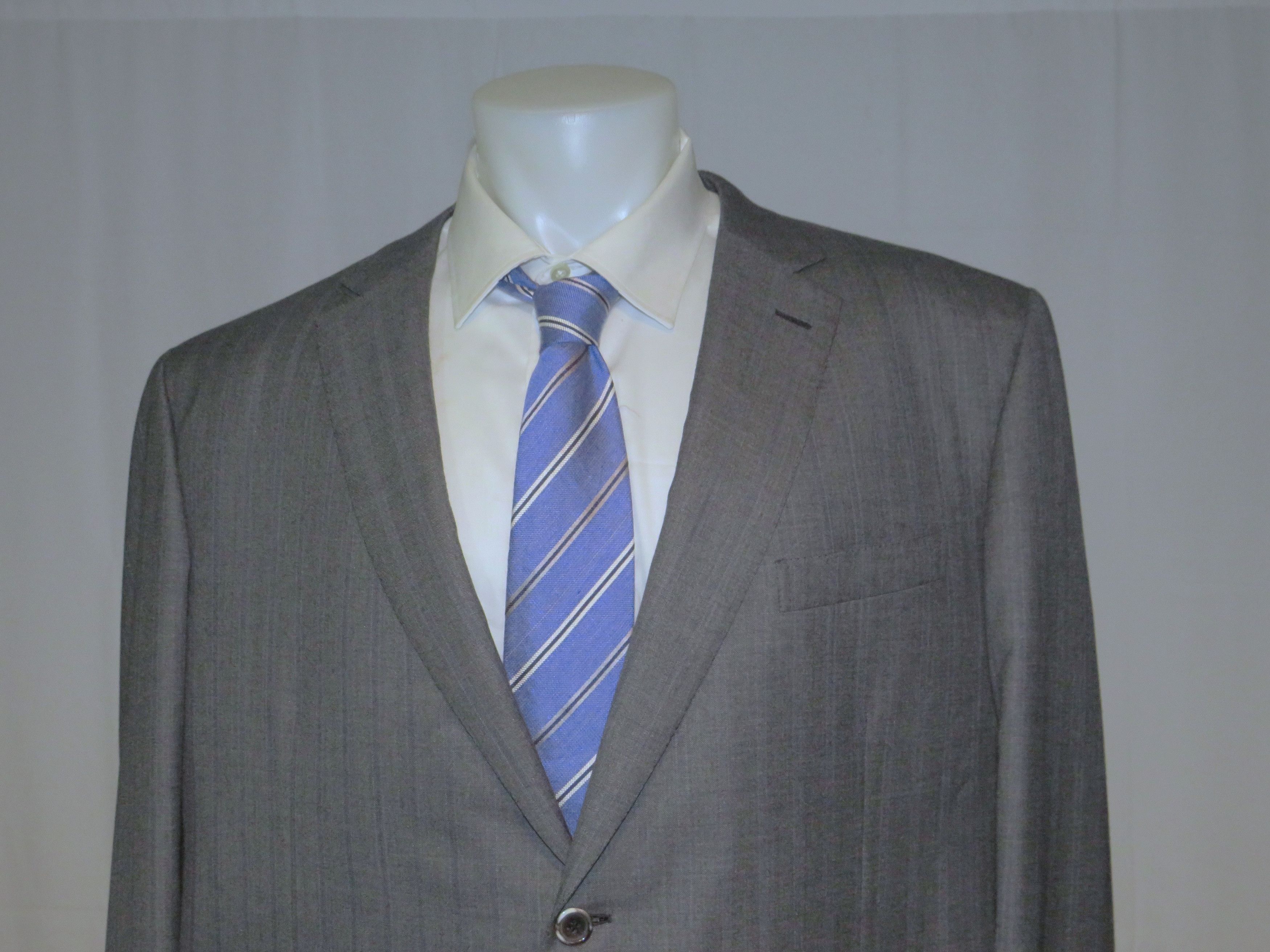 Brioni Gray Striped Silk Blend Current Two Button Suit 52R NWT Size 52R - 5 Thumbnail