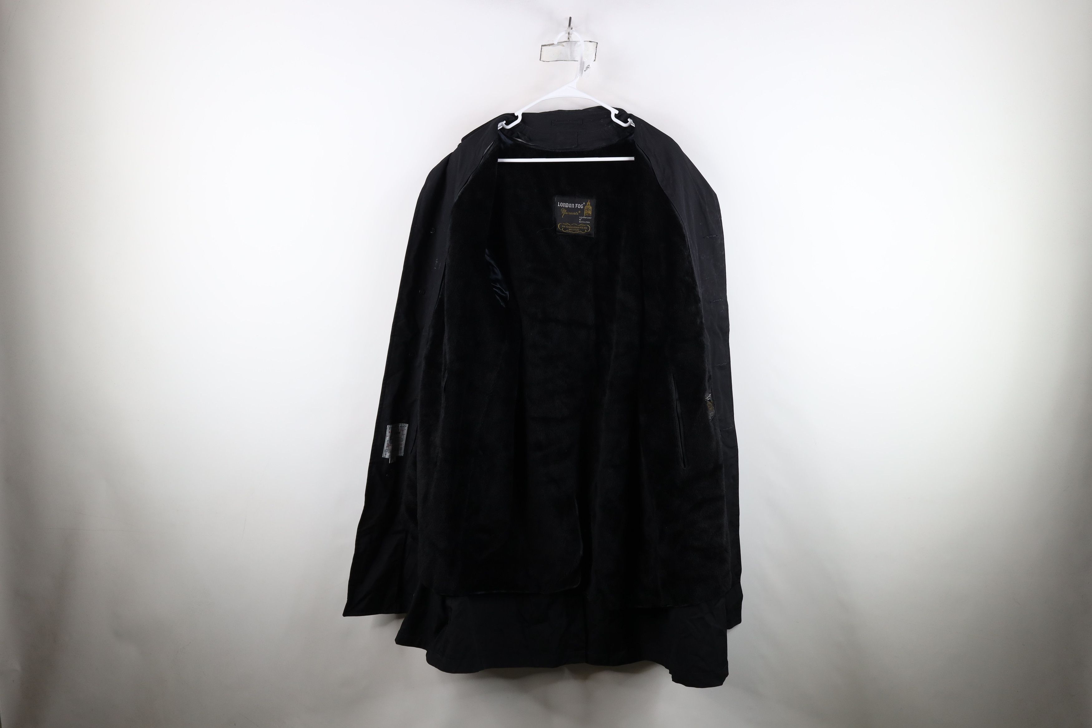 Vintage Vintage 70s Streetwear Mohair Lined Trench Coat Black USA Size US XL / EU 56 / 4 - 10 Thumbnail
