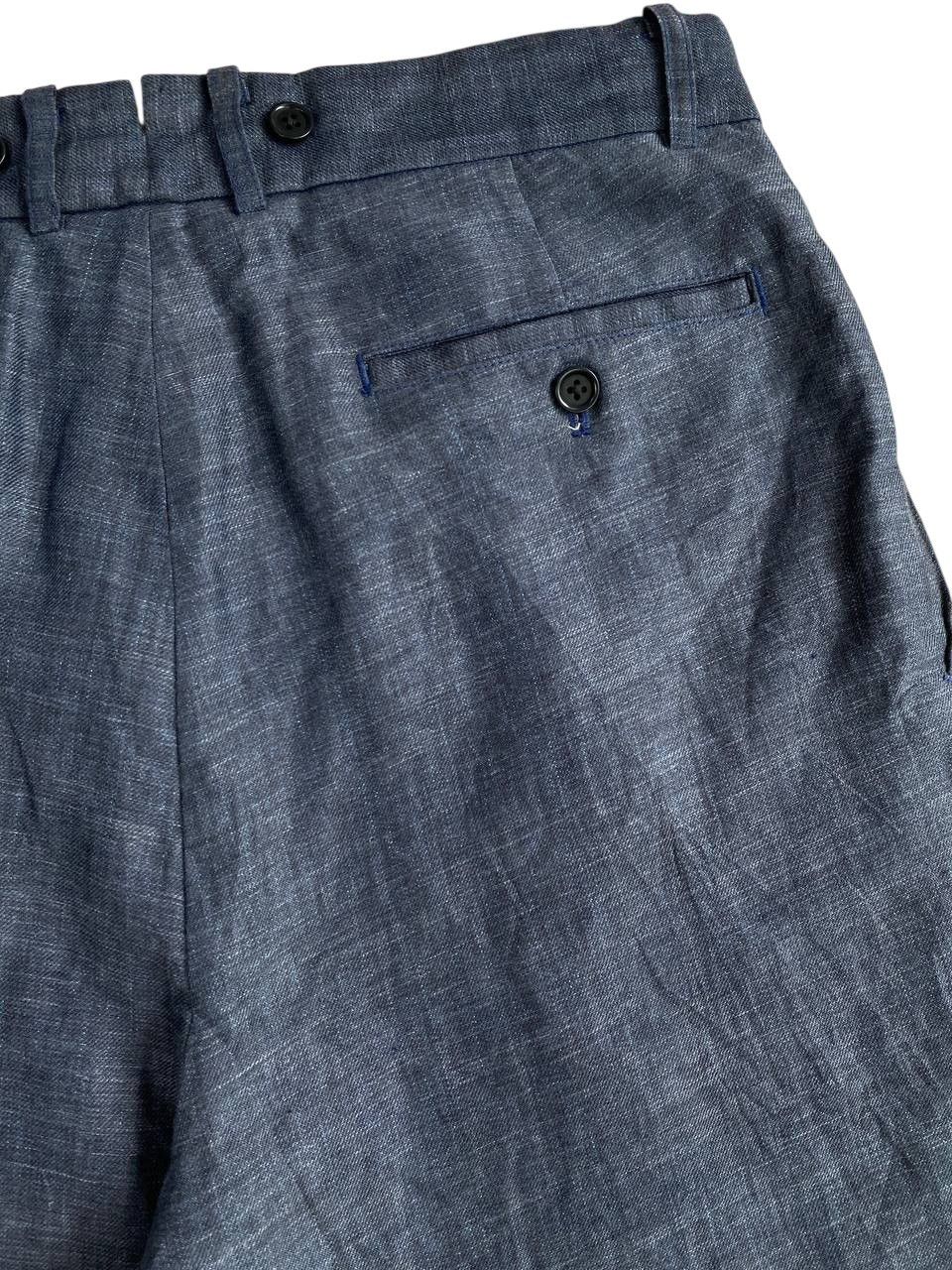 Nigel Cabourn Nigel Cobourn Blue Linen Ballon Fit Pants Size US 34 / EU 50 - 10 Thumbnail