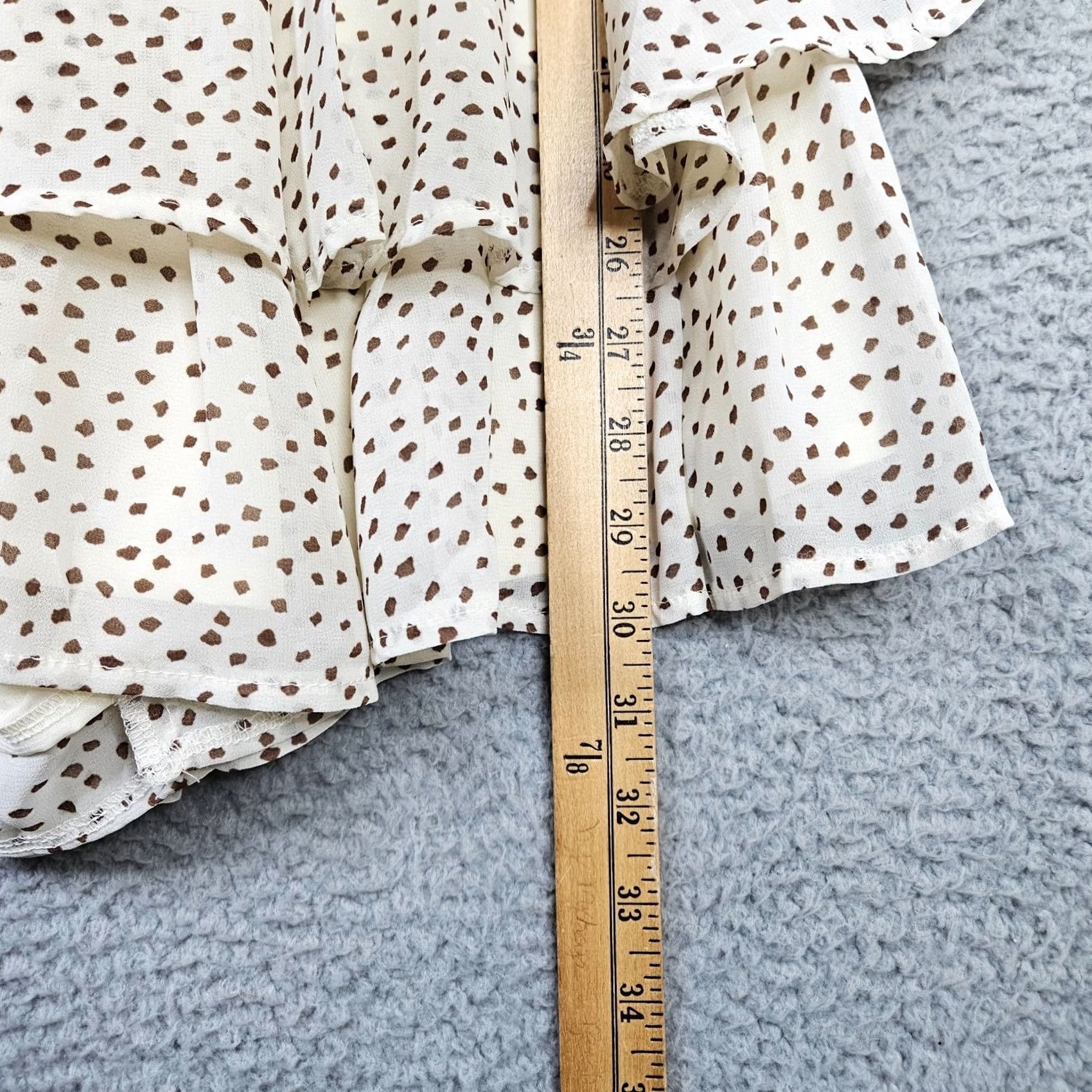 PRINCESS POLLY Princess Polly The Keilan Wrap Playsuit Beige Jumpsuit Women's Size 4 NEW Size 27" / US 4 / IT 40 - 6 Thumbnail