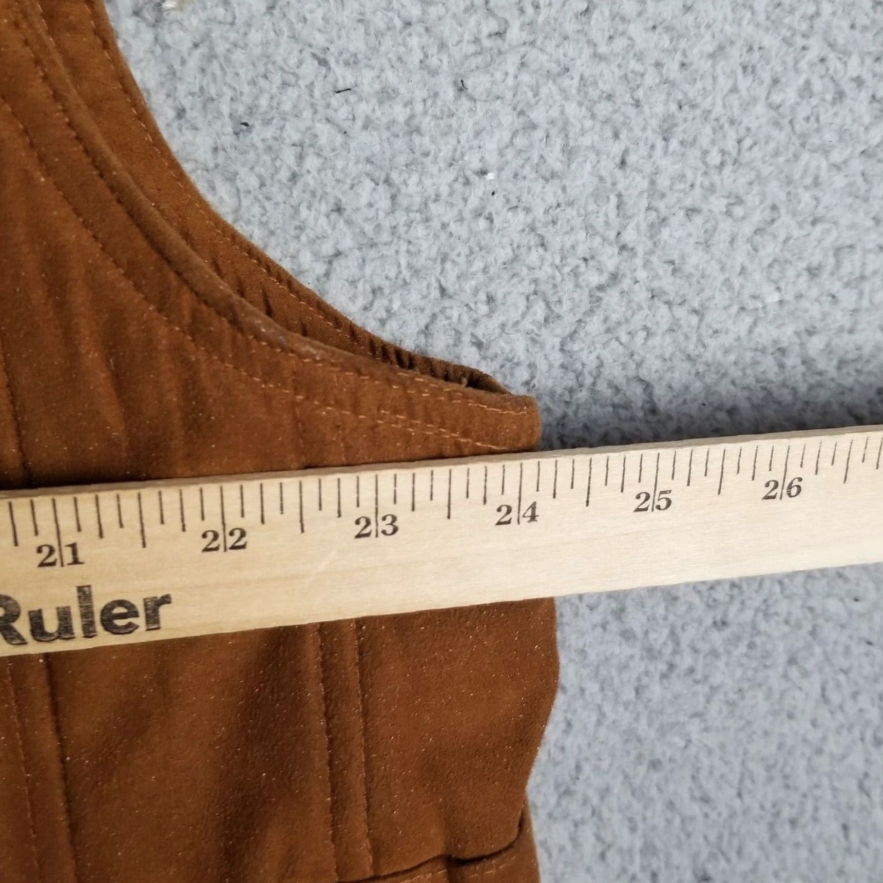 Orvis Orvis Vest Faux Suede Polyester Men XL Corduroy Trim Fishing Hunting Jacket Size US XL / EU 56 / 4 - 6 Thumbnail