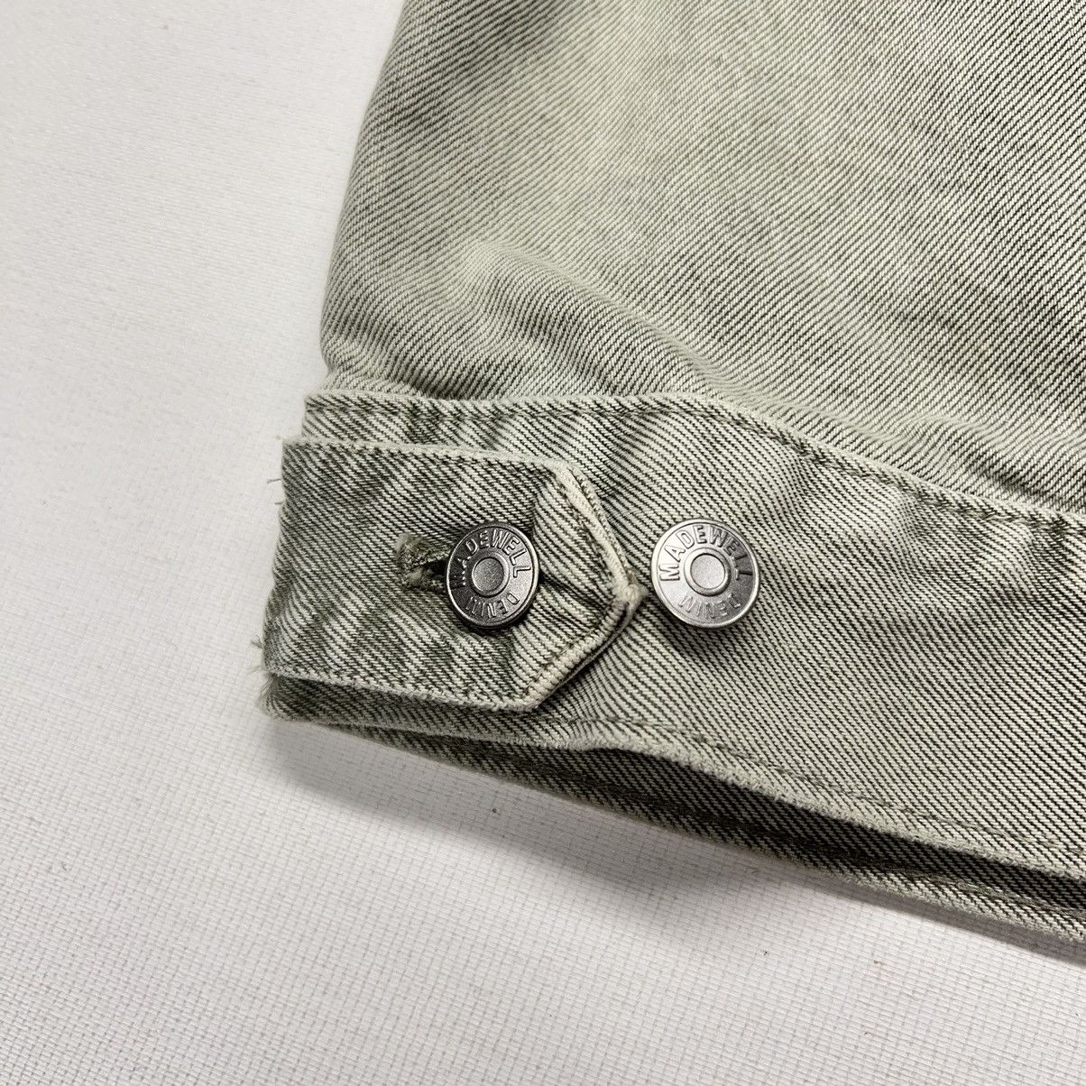 Madewell Madewell Jean Jacket Green Chore Denim Coat Faded Pockets Size M / US 6-8 / IT 42-44 - 15 Thumbnail
