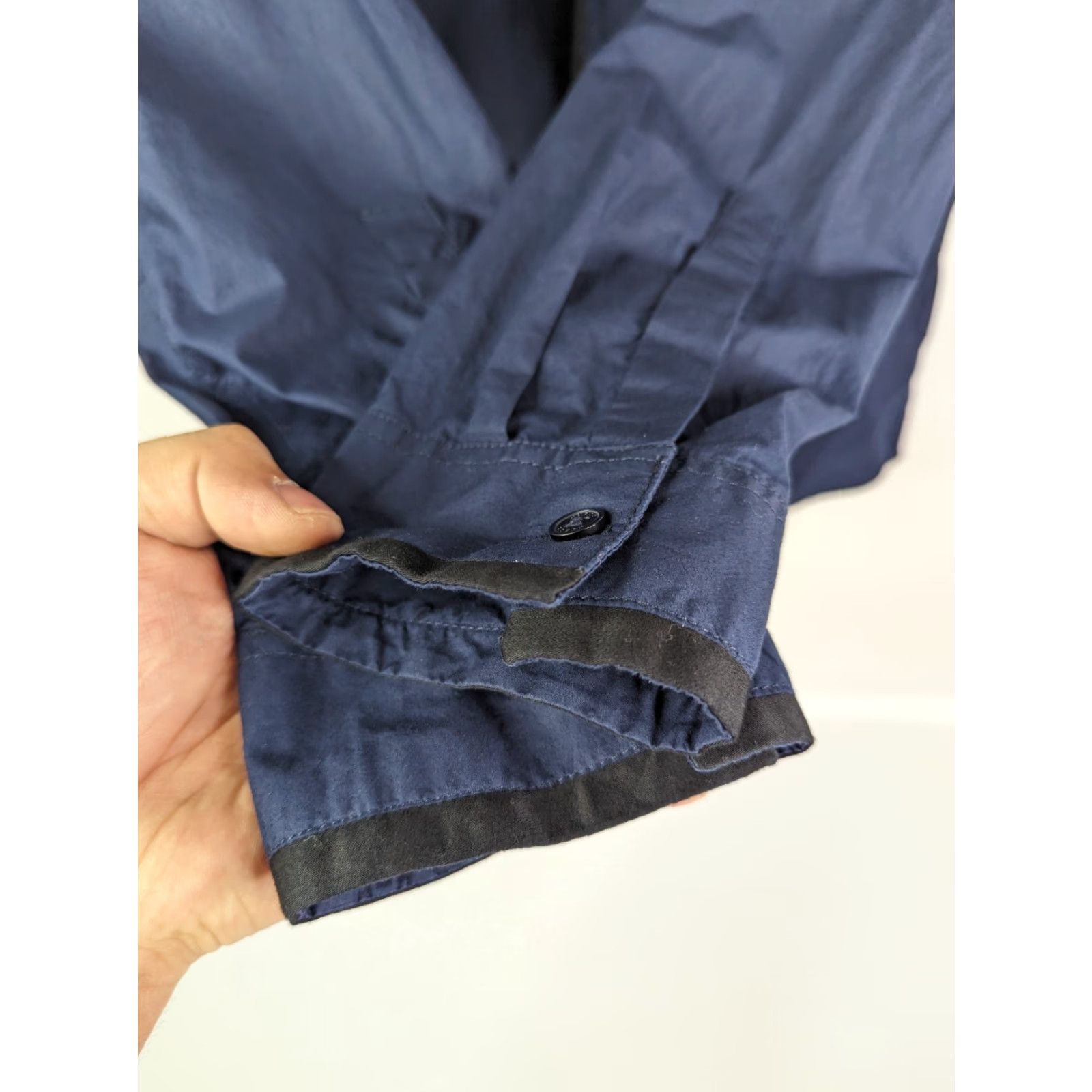 Guess GUESS Slim Fit Navy Blue Long Sleeve Button Up Men's Medium Dress Cotton Shirt Size US M / EU 48-50 / 2 - 4 Thumbnail