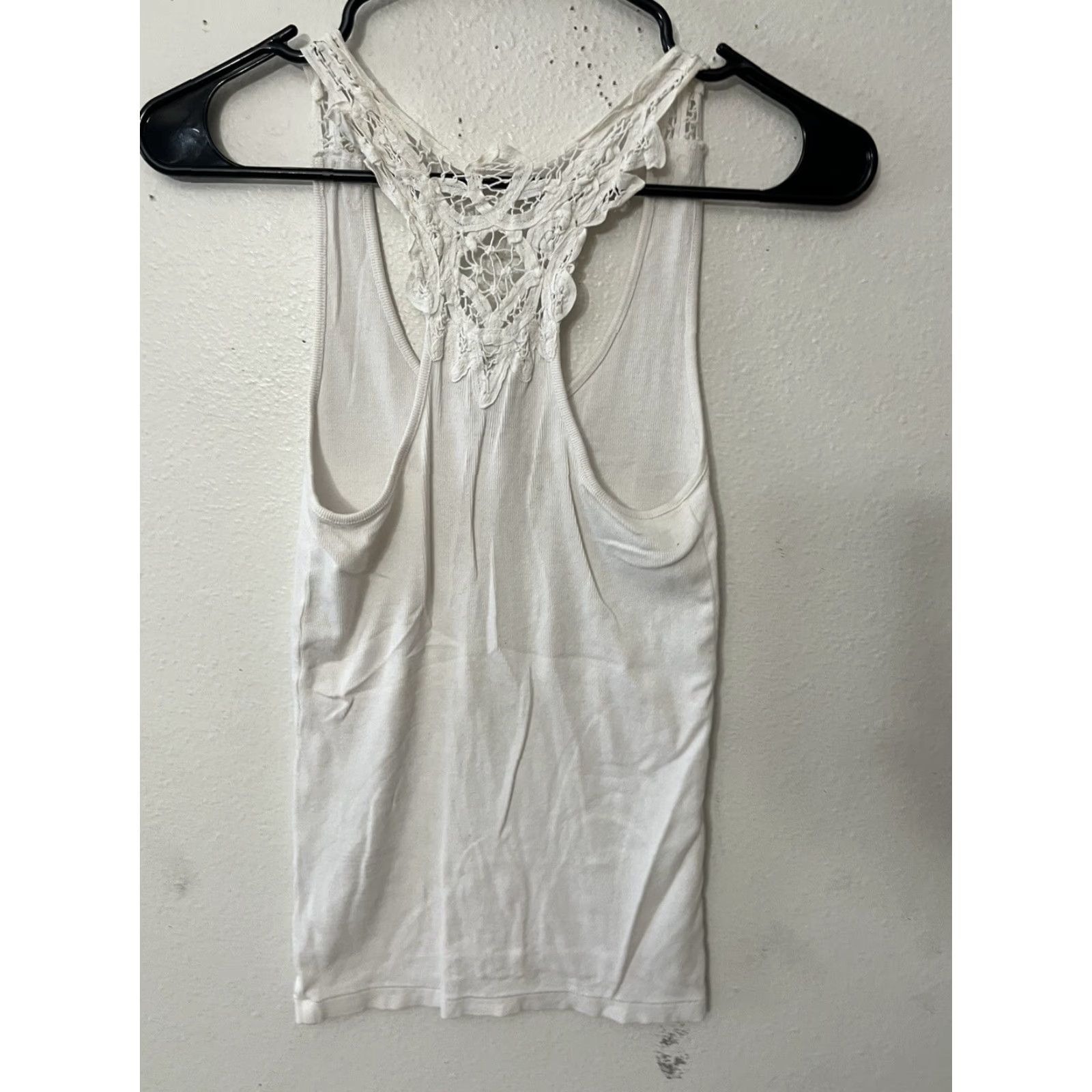Banana Republic Banana Republic tank size Small White Cotton Blend Solid Womens Blouse Size S / US 4 / IT 40 - 2 Thumbnail