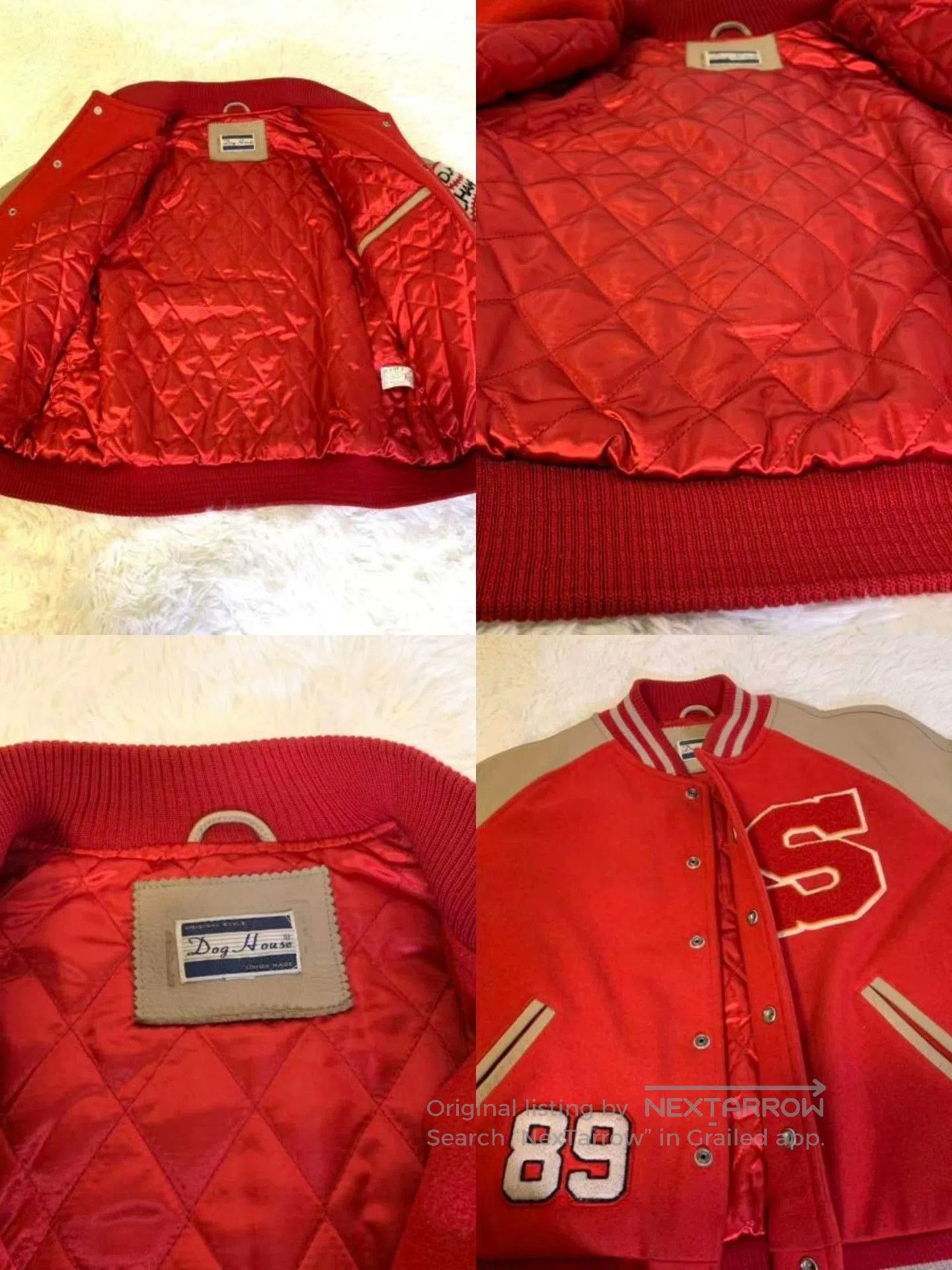 Other Dog House Baseball Jacket Cow Leather Sleeves. Size US M / EU 48-50 / 2 - 6 Thumbnail