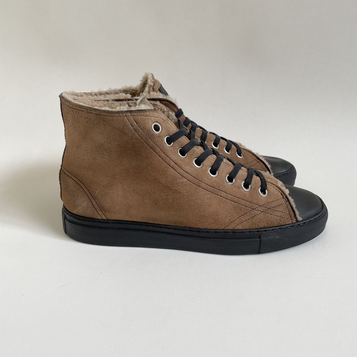 Maison Margiela Brown Shearling ‘All Star’ Sneakers Size US 8 / EU 41 - 10 Thumbnail