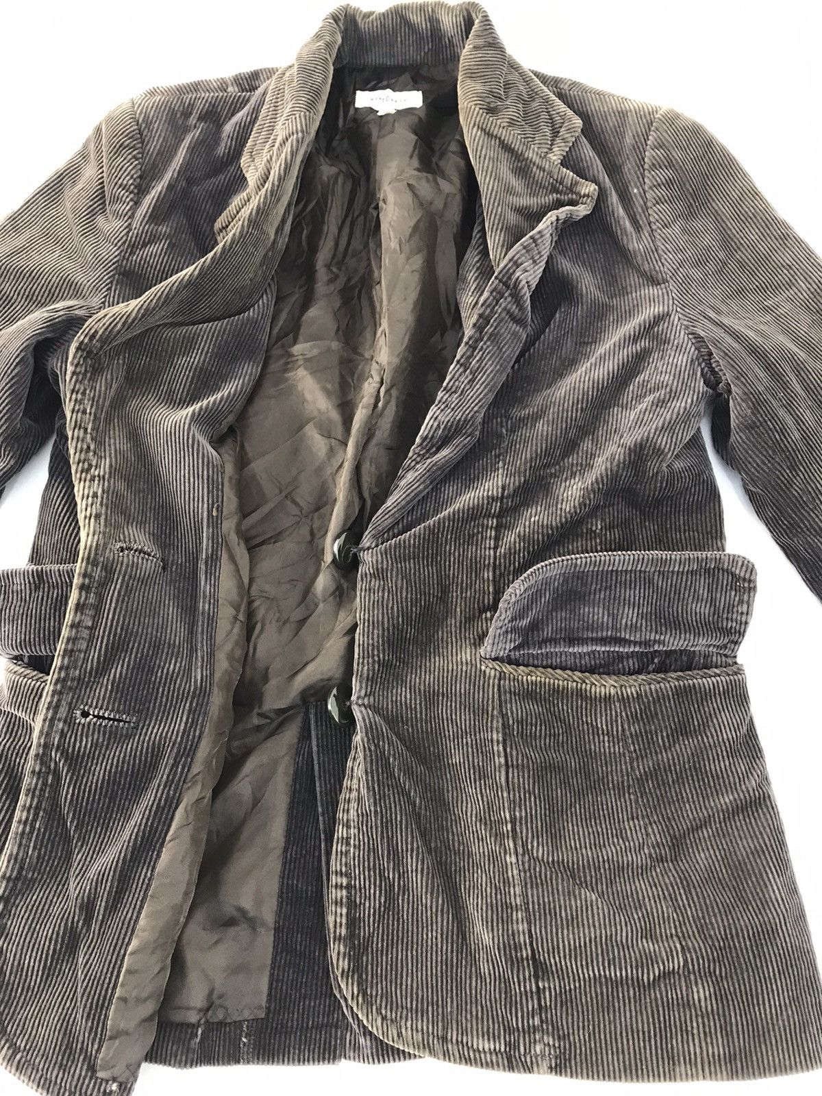 Japanese Brand Vert Dense Jacket Full Button Corduroy Design Size S / US 4 / IT 40 - 4 Thumbnail