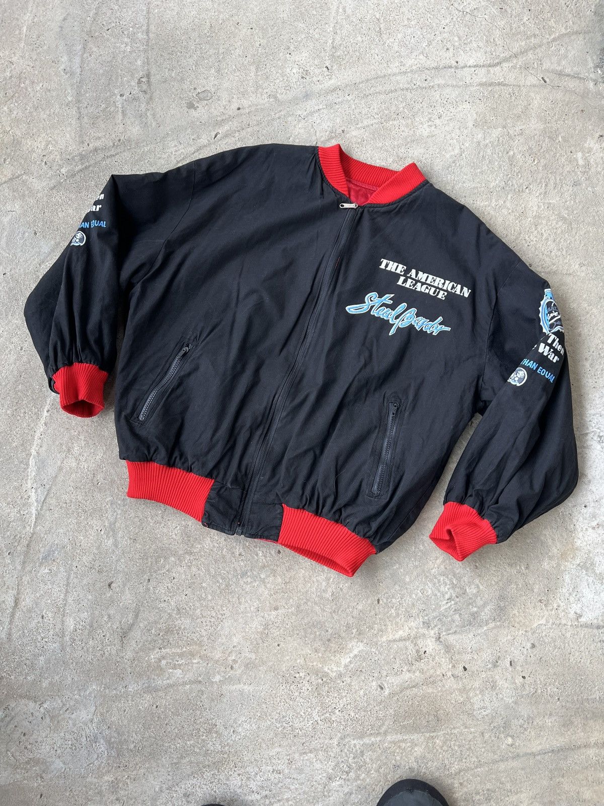 MLB Vintage Los Angeles Raiders Vintage Two-Sided Bomber Jacket Size US M / EU 48-50 / 2 - 2 Thumbnail