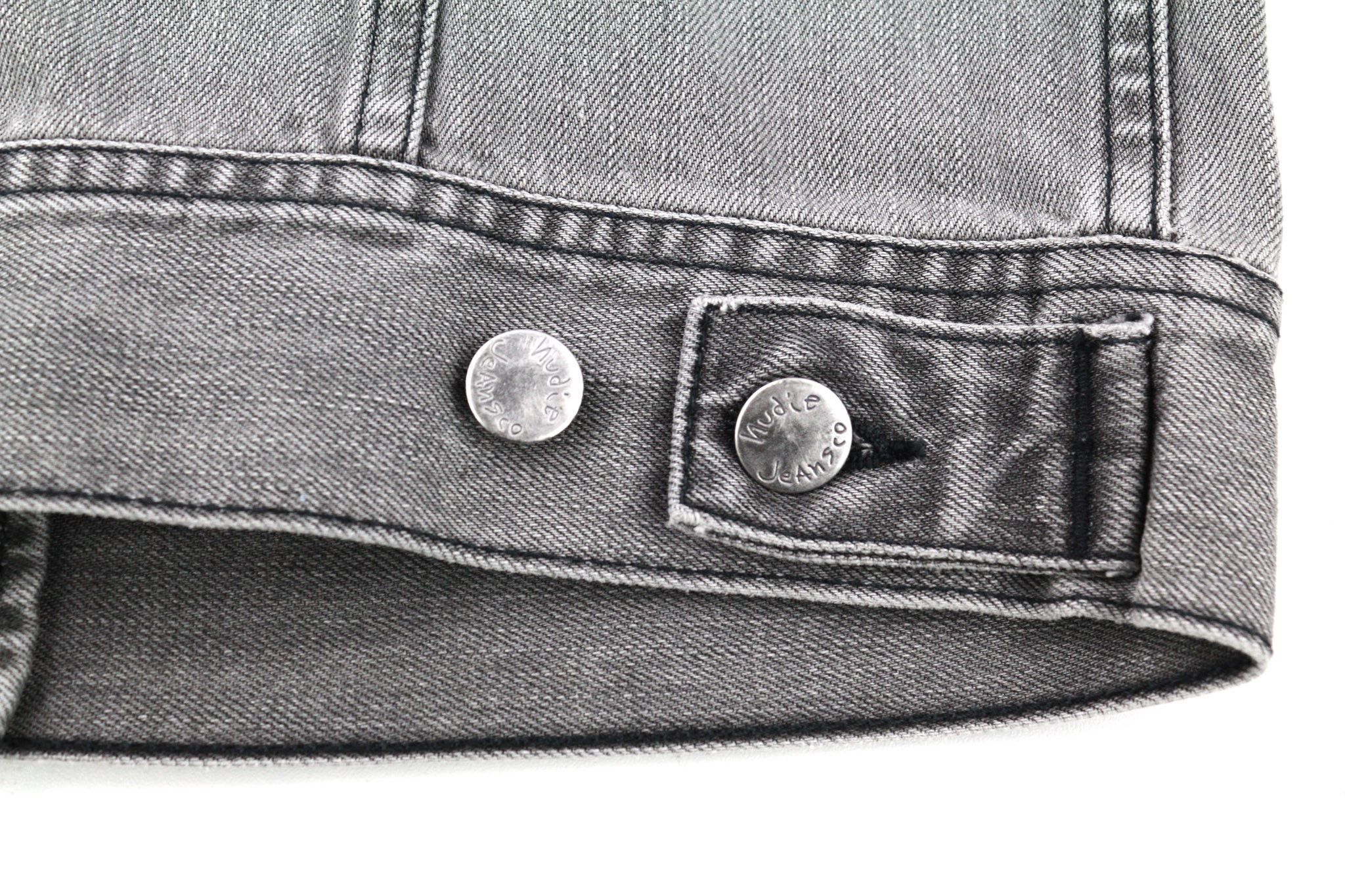 Nudie Jeans CONNY XS Organic Fog Denim Grey Jacket 81064 Size US XS / EU 42 / 0 - 7 Thumbnail