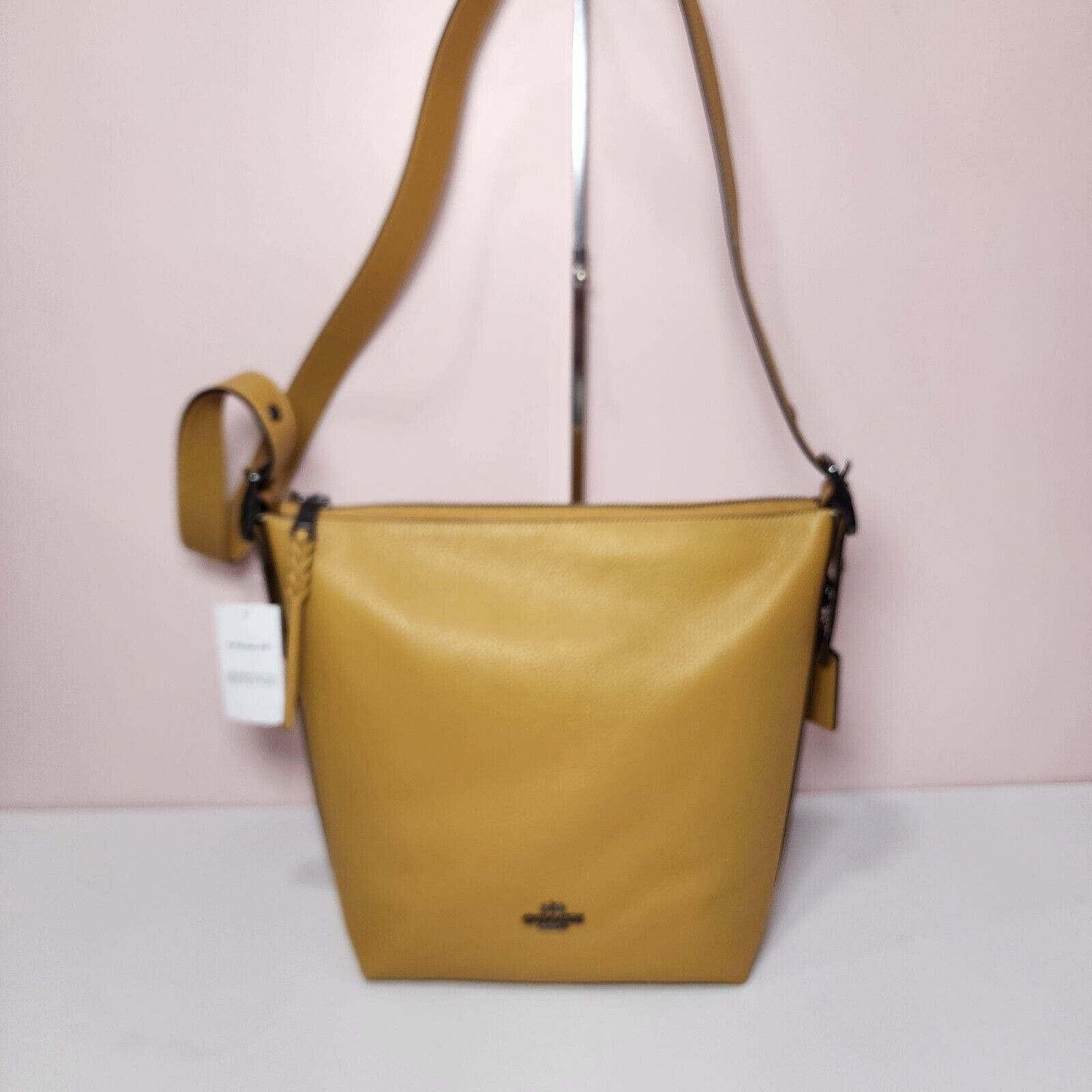 NWT COACH C2818 VAL DUFFLE Flax Yellow
