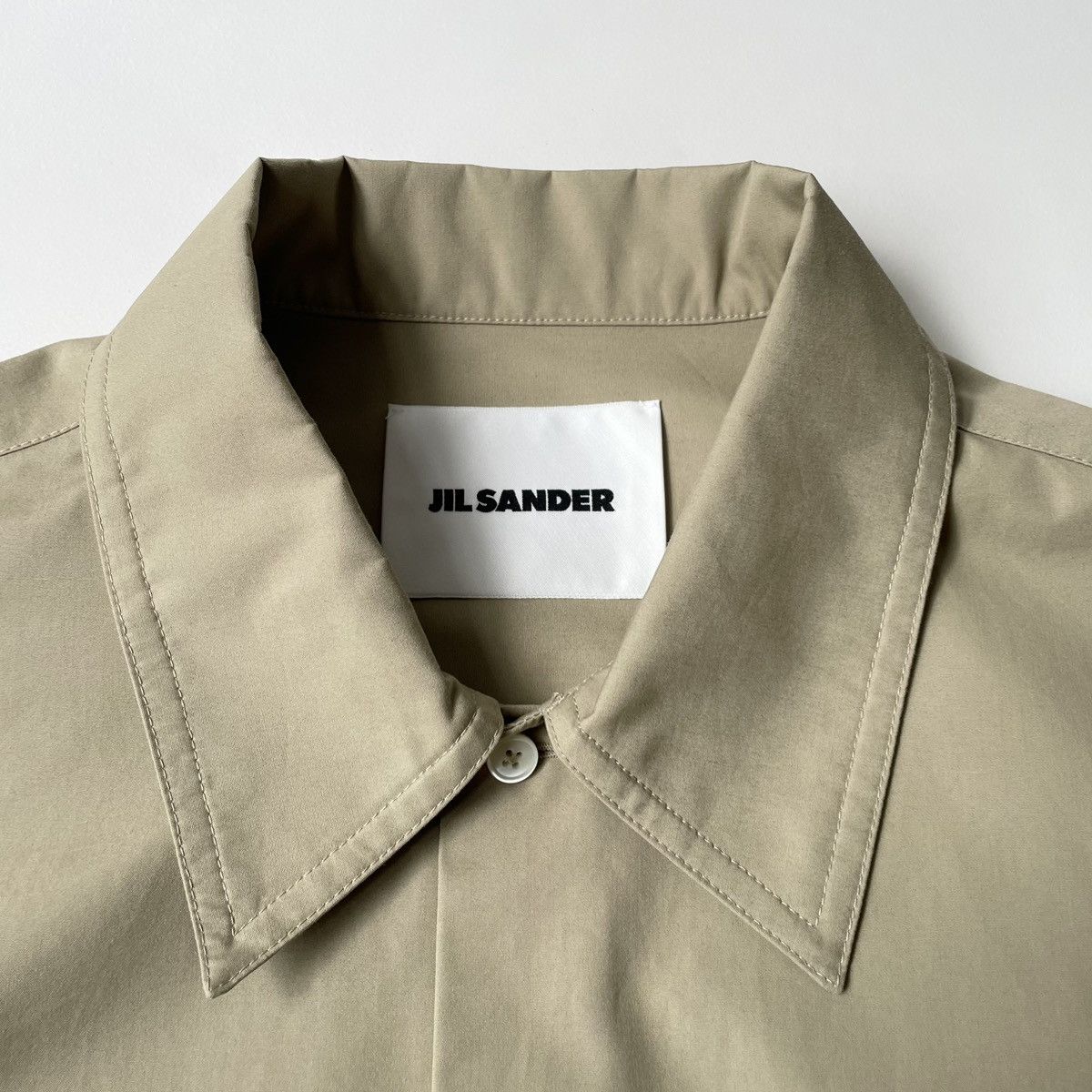 Jil Sander Sage Green Cotton Utility Shirt Size US L / EU 52-54 / 3 - 4 Thumbnail