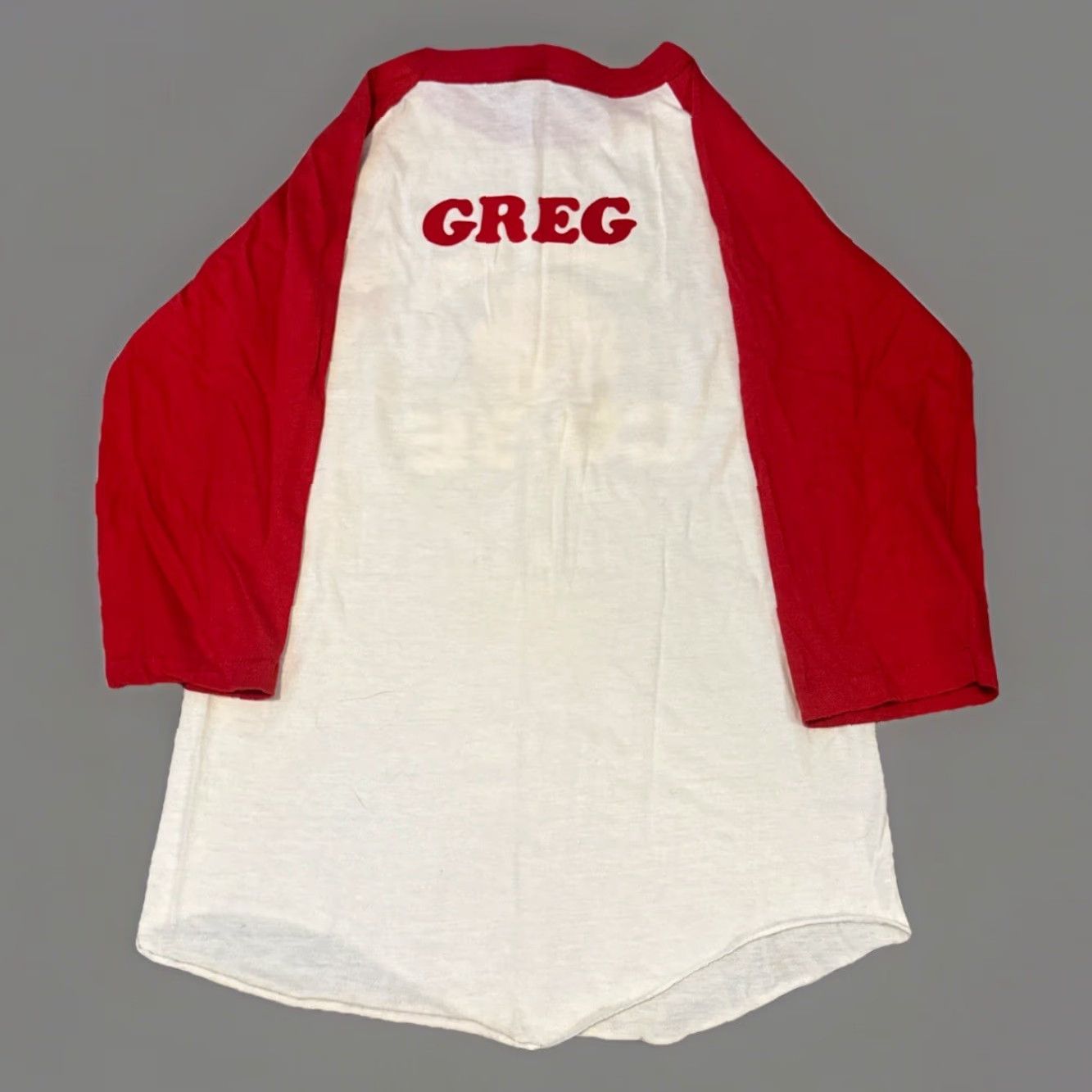 Vintage VINTAGE 80s I Beat The Rubix Cube Greg Raglan 3/4 Sleeve Baseball T-Shirt The Knits S White Mens Size US S / EU 44-46 / 1 - 2 Thumbnail
