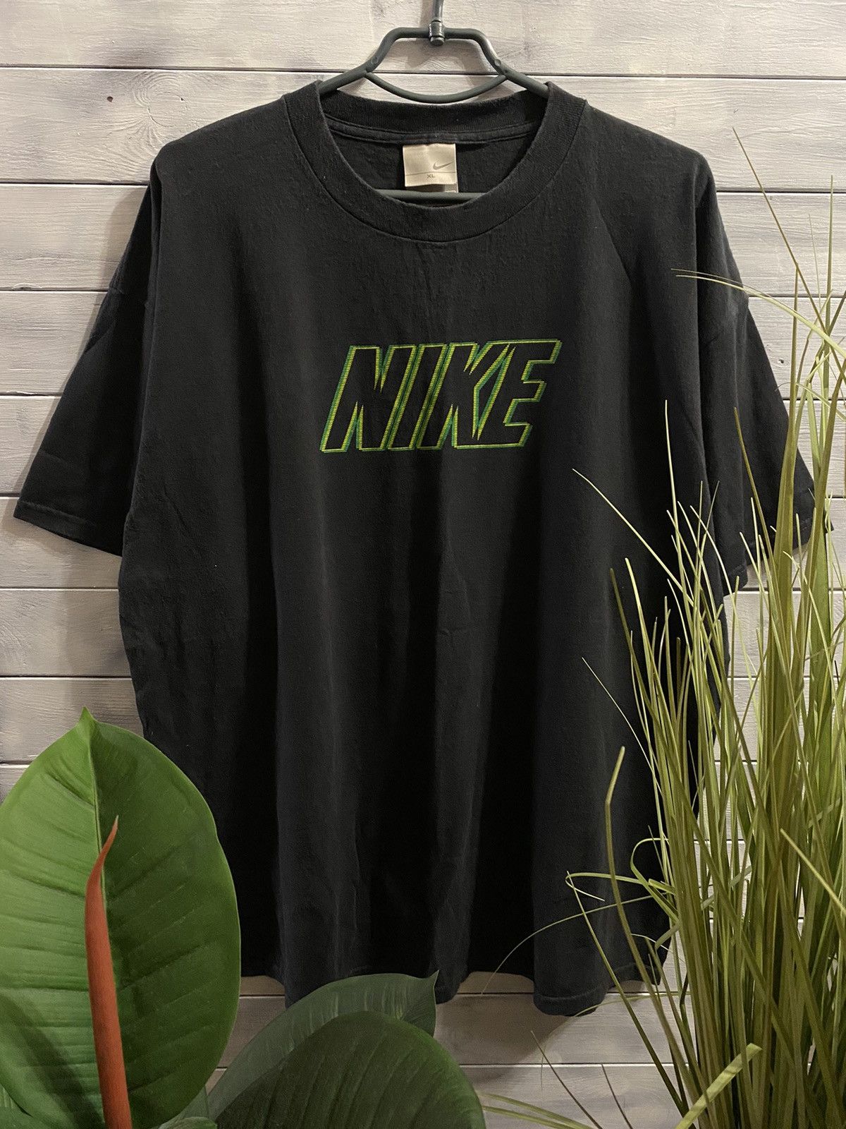Vintage Rare Vintage T-Shirt Nike Y2k drill style Big Logo. Size US XL / EU 56 / 4 - 1 Thumbnail