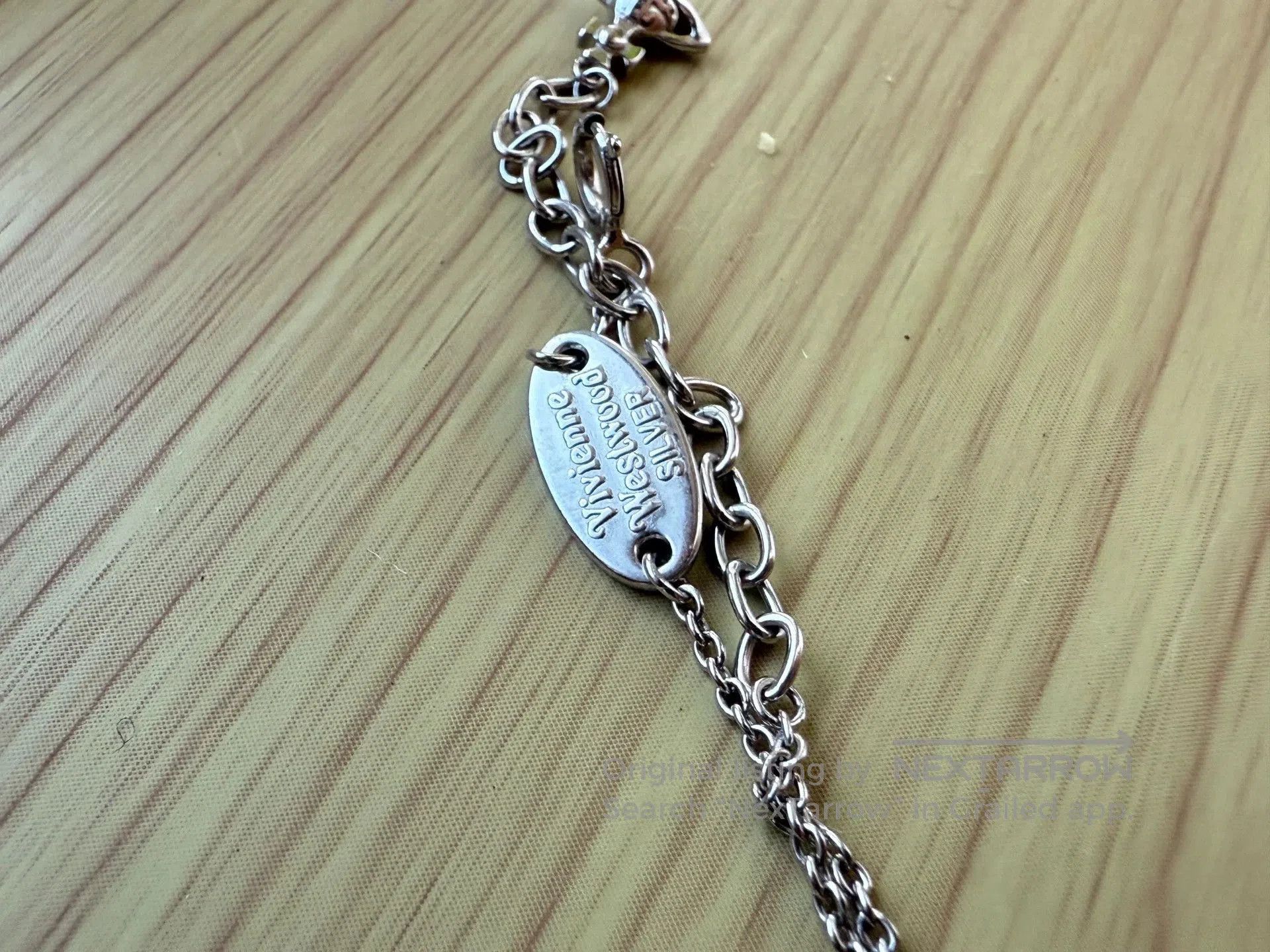 Tiffany & Co. pink mermaid tear 925 silver necklace. Size ONE SIZE - 6 Thumbnail