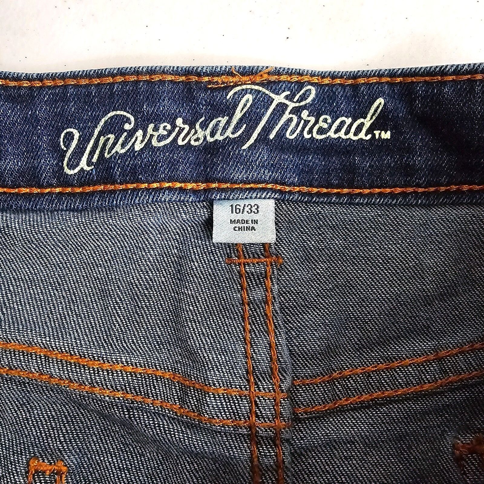 Other Universal Thread Blue Denim Jeans Cotton Skirt Western 16/33 Size 38" / US 16 / IT 52 - 3 Thumbnail