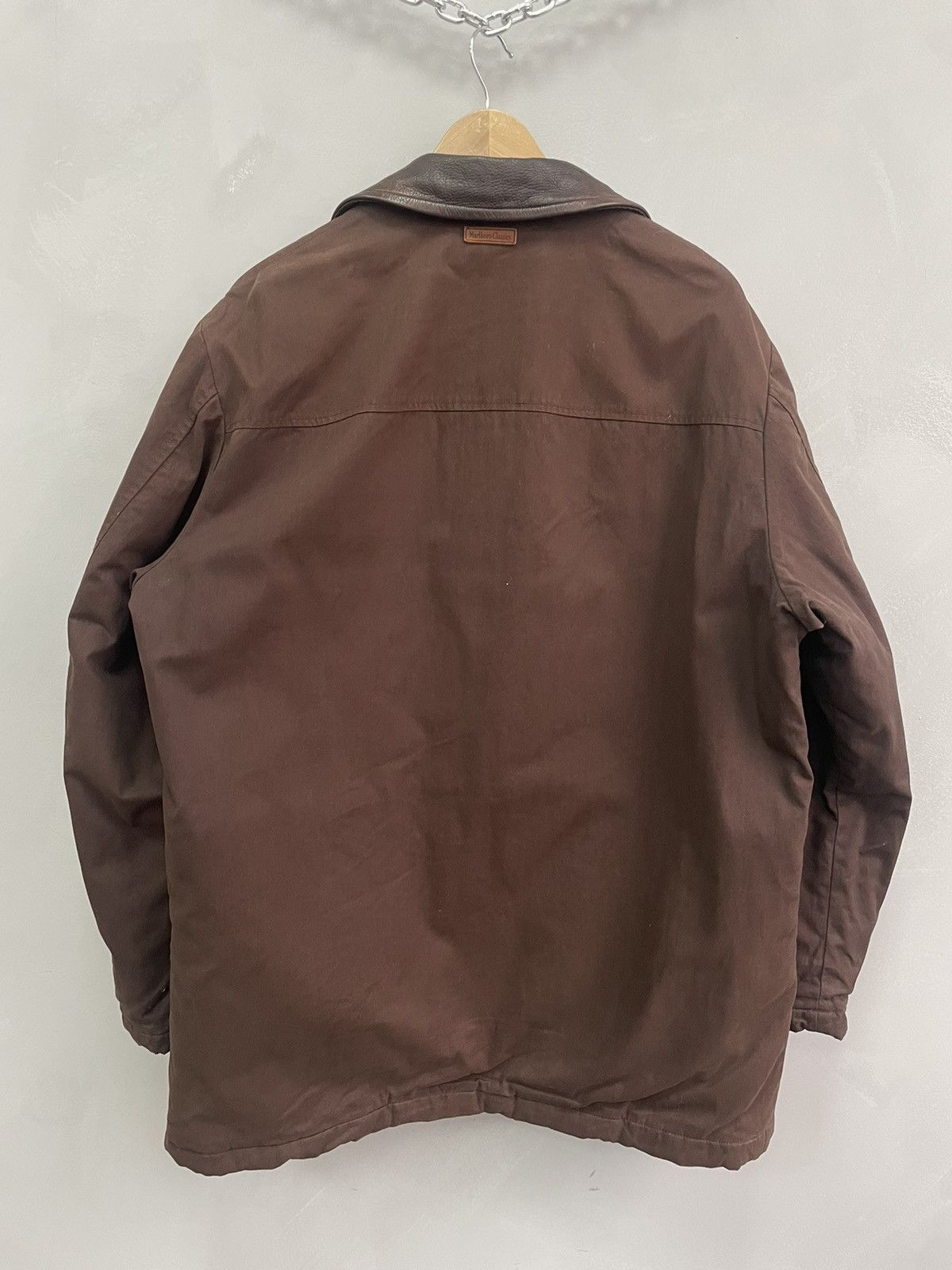 Marlboro × Marlboro Classics × Vintage Vintage Marlboro Classics Brown Jacket Made Italy Coat Size US M / EU 48-50 / 2 - 9 Thumbnail