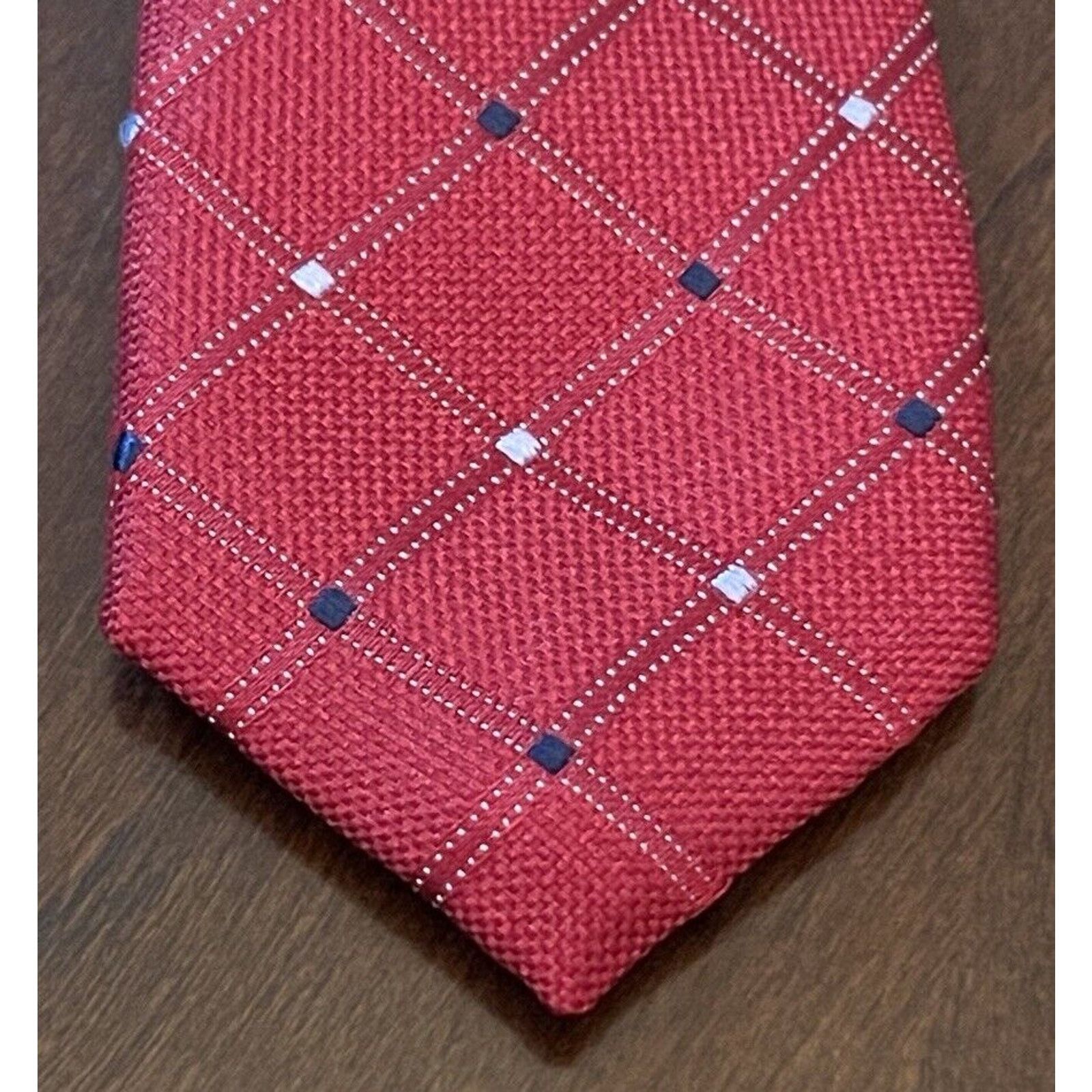 Nautica Nautica Red Blue 70% Silk 30% Polyester Made In China Size ONE SIZE - 6 Thumbnail