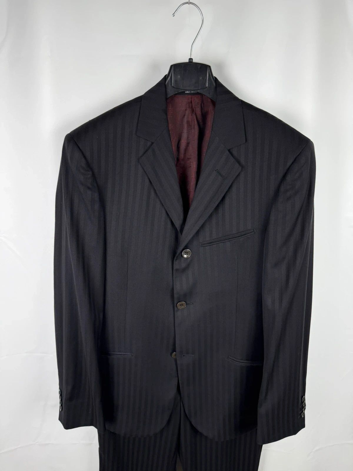 Carlo Pignatelli Carlo Pignatelli Striped Wool Suit size 46 Size 36R - 2 Thumbnail