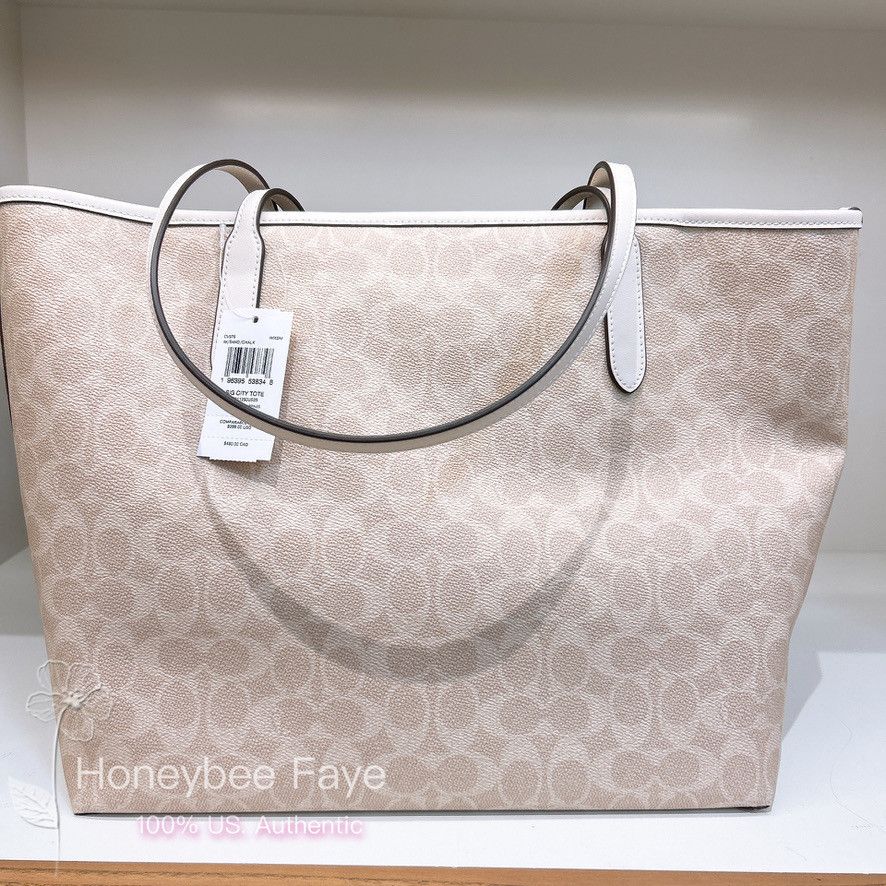 Coach City Tote Bag In Signature Canvas CV976 Size ONE SIZE - 2 Thumbnail