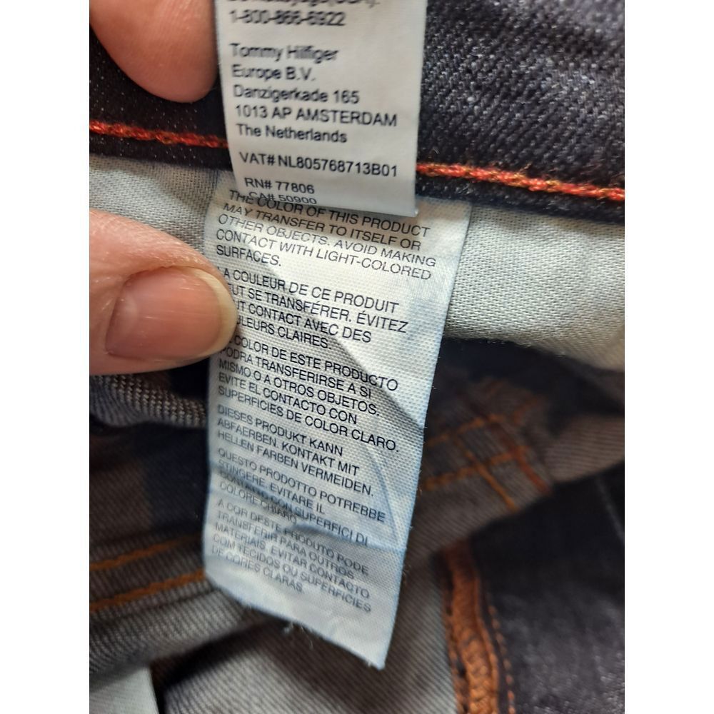 Tommy Hilfiger Tommy Hilfiger Slim Etroite Dark Blue Denim Jeans Classic Fi Size US 34 / EU 50 - 4 Thumbnail