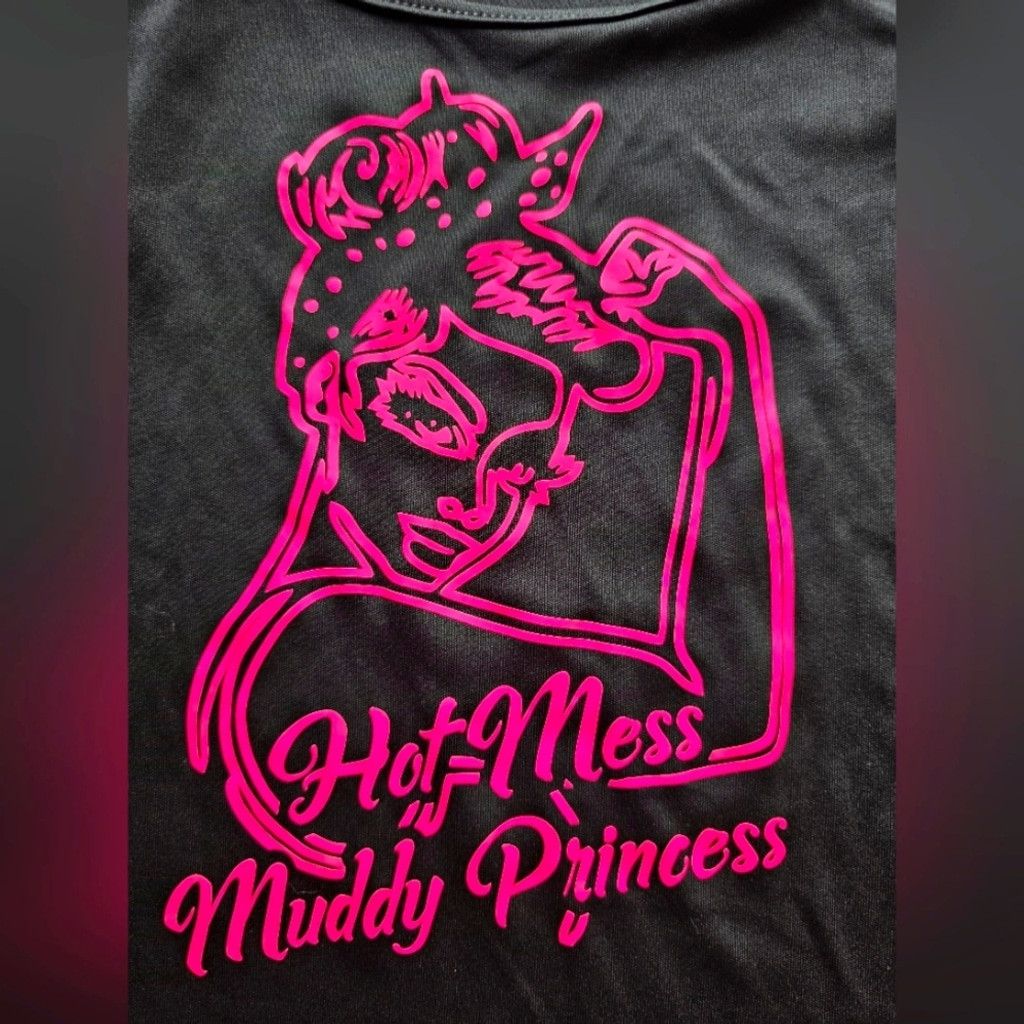 The Unbranded Brand Black and Pink Graphic Women's Tank Top Size M / US 6-8 / IT 42-44 - 2 Thumbnail