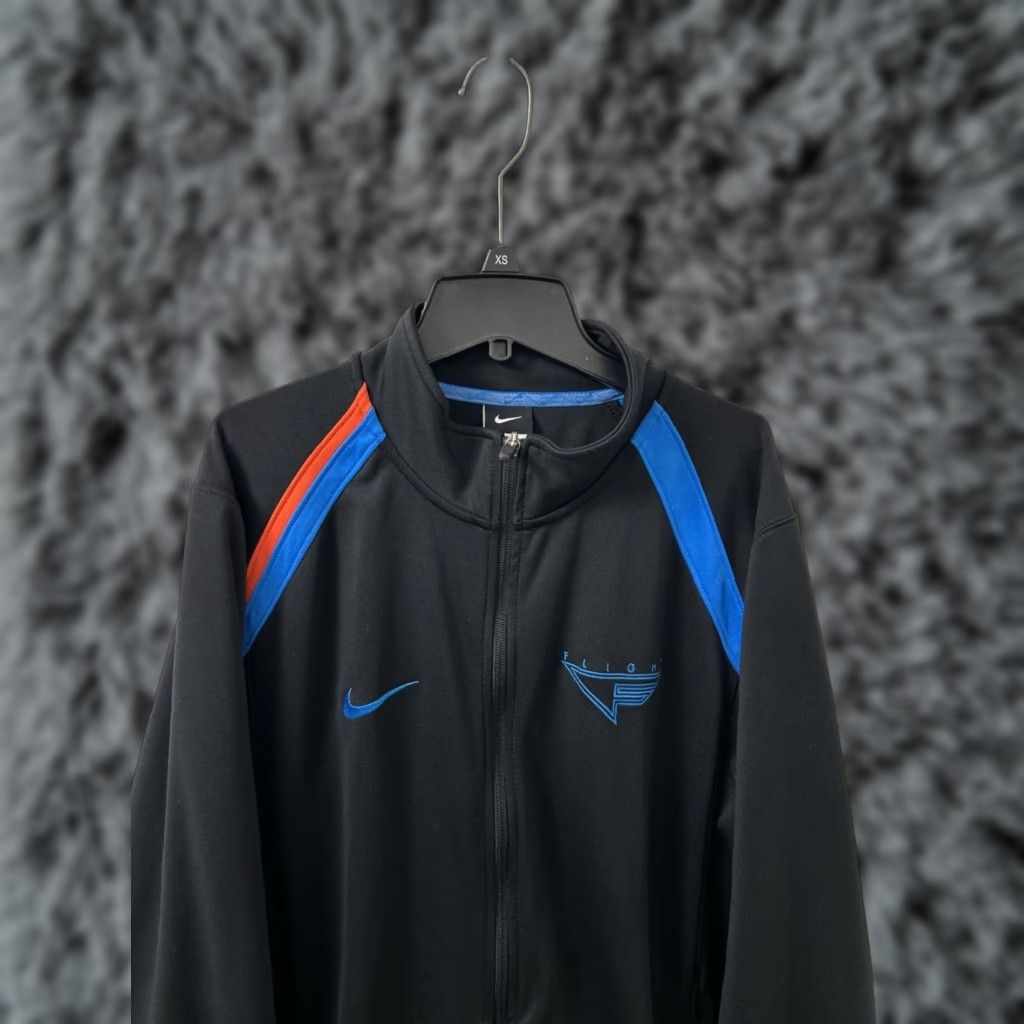 Nike Nike Flight Track Jacket Mens XL Black Full Zip Basketball 439185-010 Size US XL / EU 56 / 4 - 1 Thumbnail