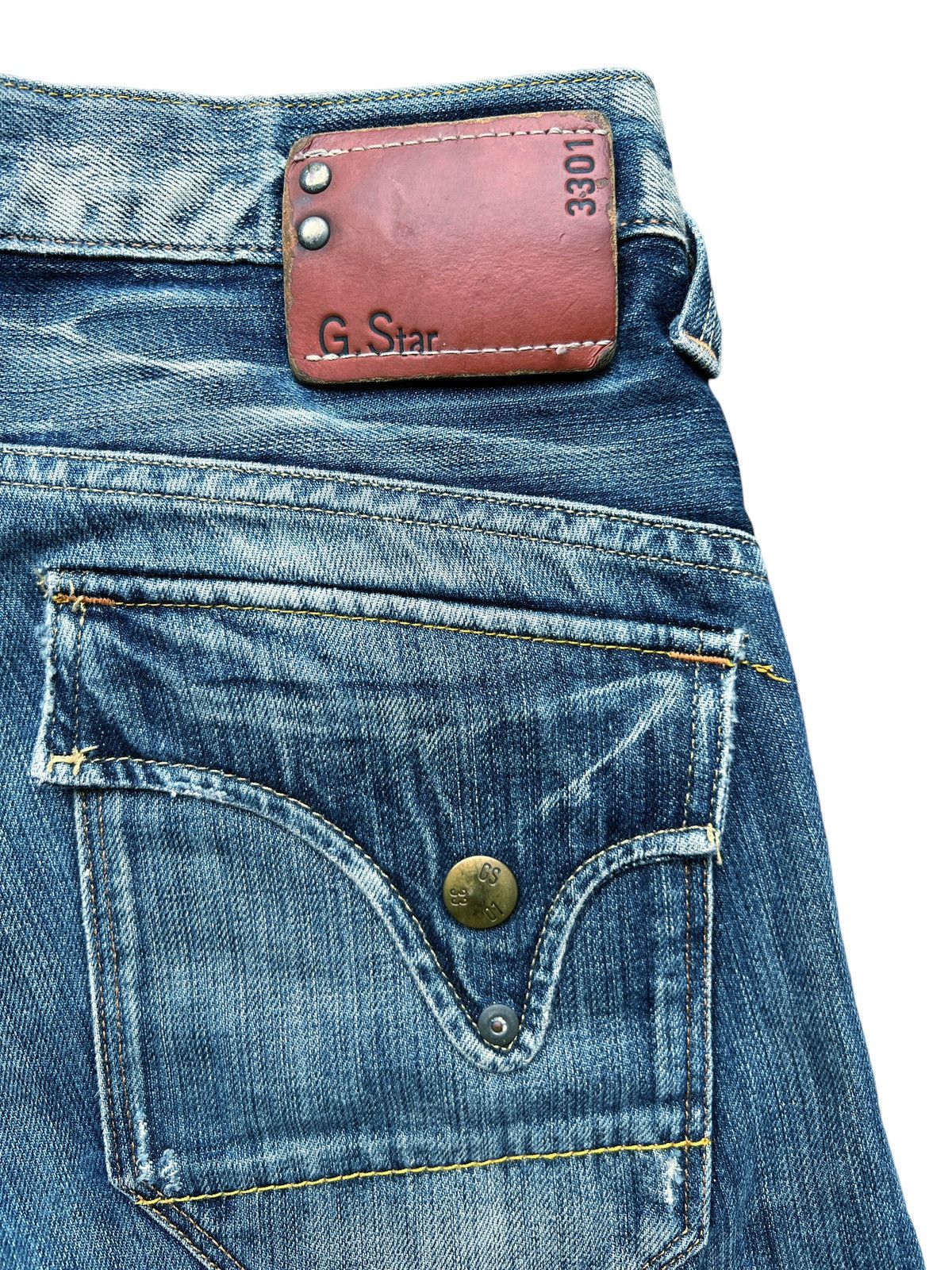 G-Star Vintage G-Star Raw Distressed Ripped Denim Jeans 31x32 Size US 31 - 9 Thumbnail