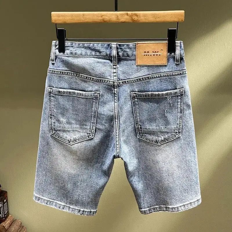 Japanese Brand Streetwear Retro Style Hole Patchwork Shorts y2k Size US 30 / EU 46 - 2 Thumbnail