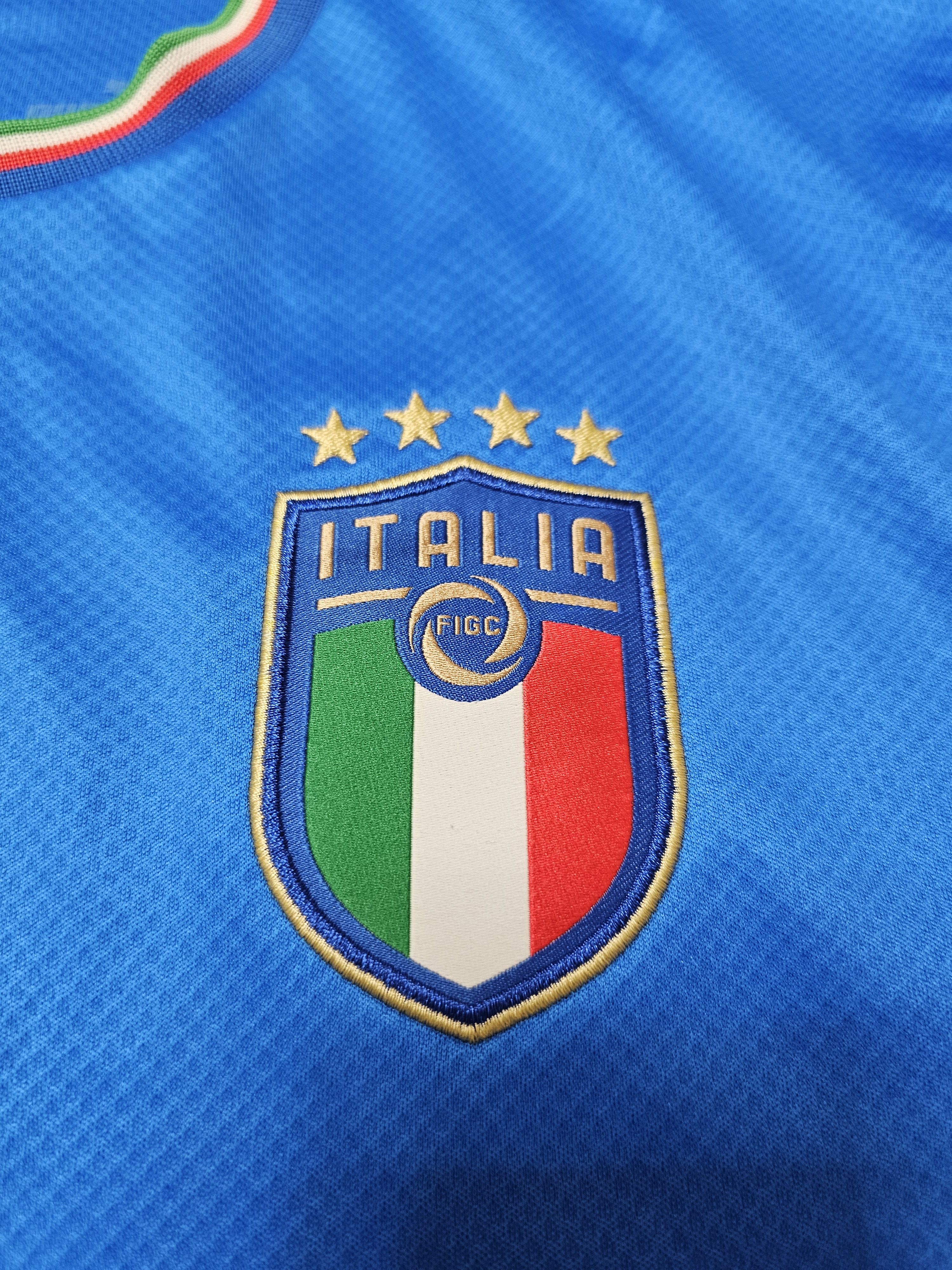Puma ITALY 2022 2023 HOME FOOTBALL SHIRT ITALIA SOCCER JERSEY Size US XL / EU 56 / 4 - 4 Thumbnail