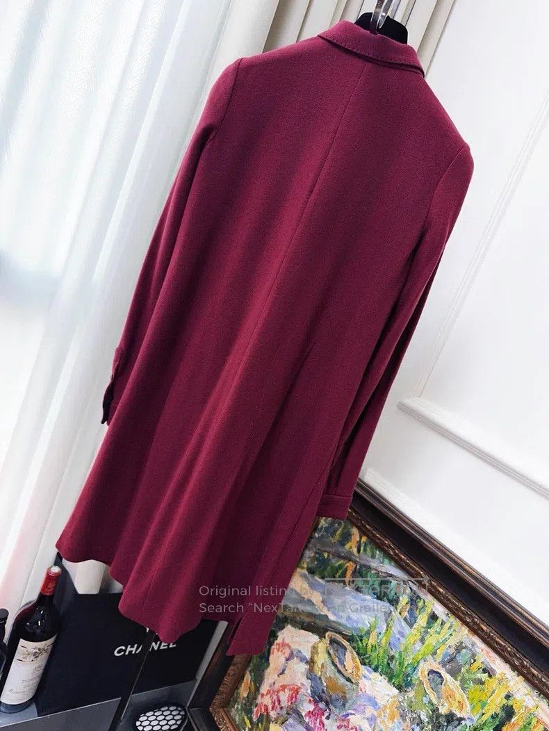 Loro Piana Loro Piana Burgundy shirt dress Size XS / US 0-2 / IT 36-38 - 2 Thumbnail