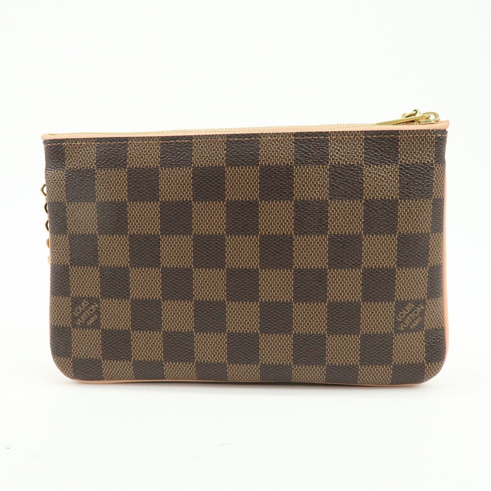 Louis Vuitton Louis Vuitton Damier Ebene Pochette Double Zip Size ONE SIZE - 2 Thumbnail