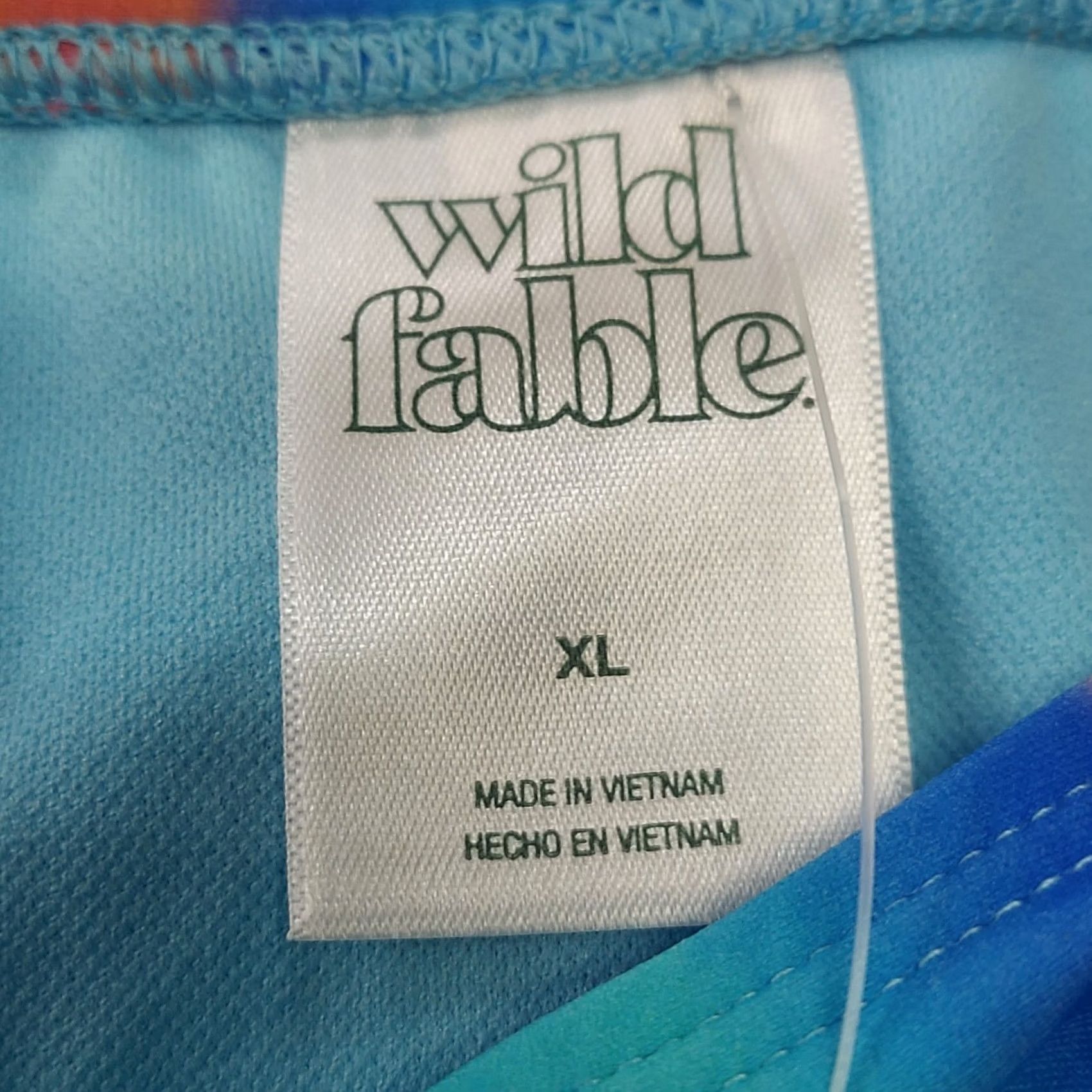 Vintage Wild Fable Swimwear Bikini Bottoms Tie Dye XL (16) Size 40" / US 18 - 4 Thumbnail