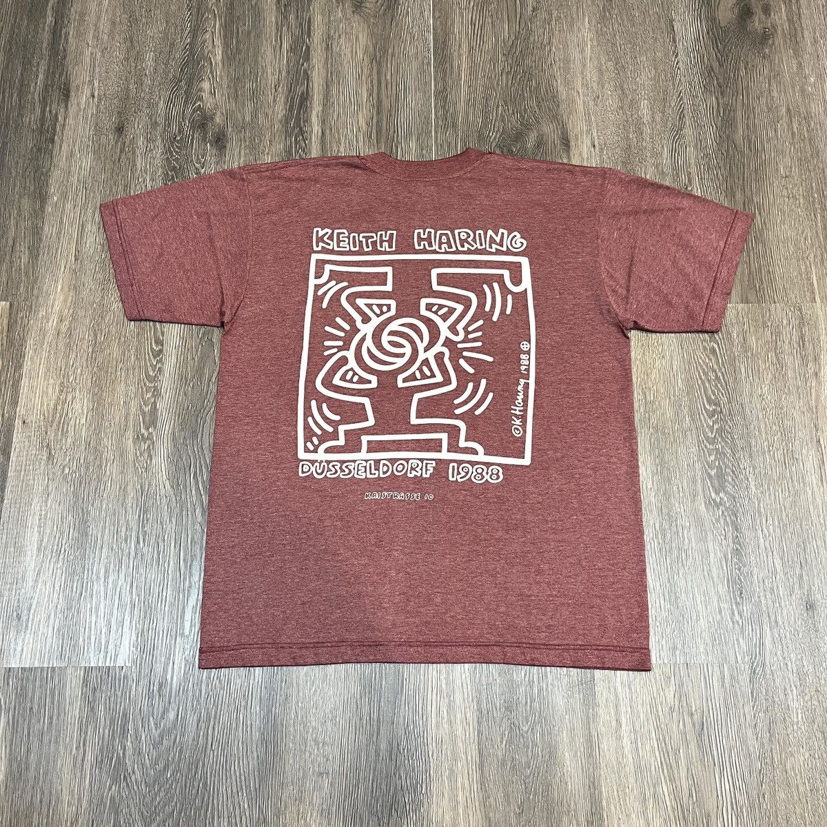 Keith Haring 1988 Keith Haring Dusseldorf Kaistrasse 10 T-shirt Size US L / EU 52-54 / 3 - 1 Thumbnail