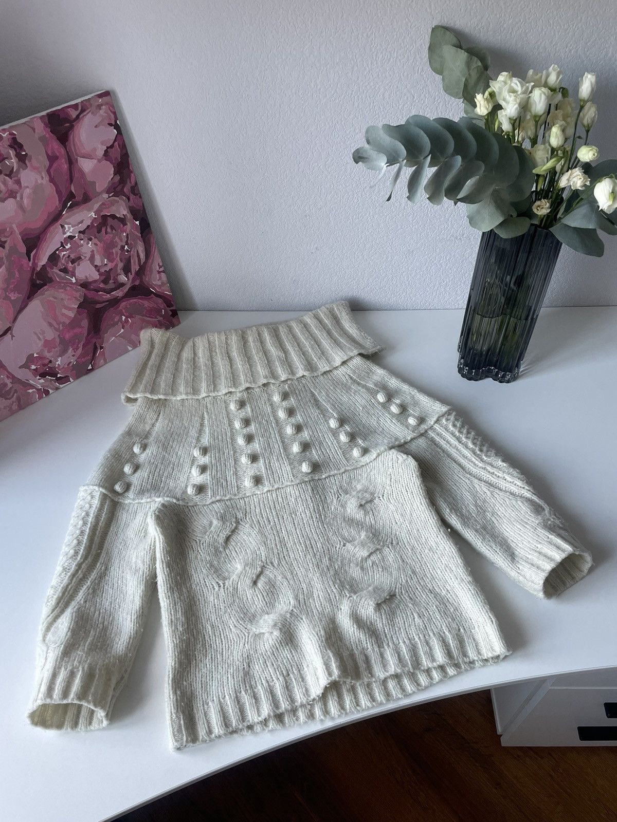 Marithe + Francois Girbaud × Vintage *RARE* Marithe + Francois Girbaud Wool Cardigan Sweater 90’s Size M / US 6-8 / IT 42-44 - 1 Thumbnail