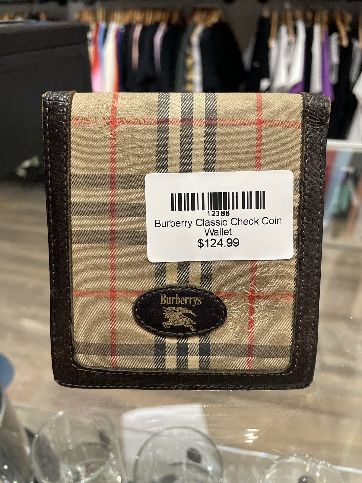 Burberry Burberry Classic Check Coin Wallet Size ONE SIZE - 1 Thumbnail
