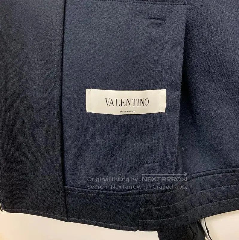 Valentino Valentino Black Cotton Men's Jacket with Orange Accents . Size US M / EU 48-50 / 2 - 2 Thumbnail