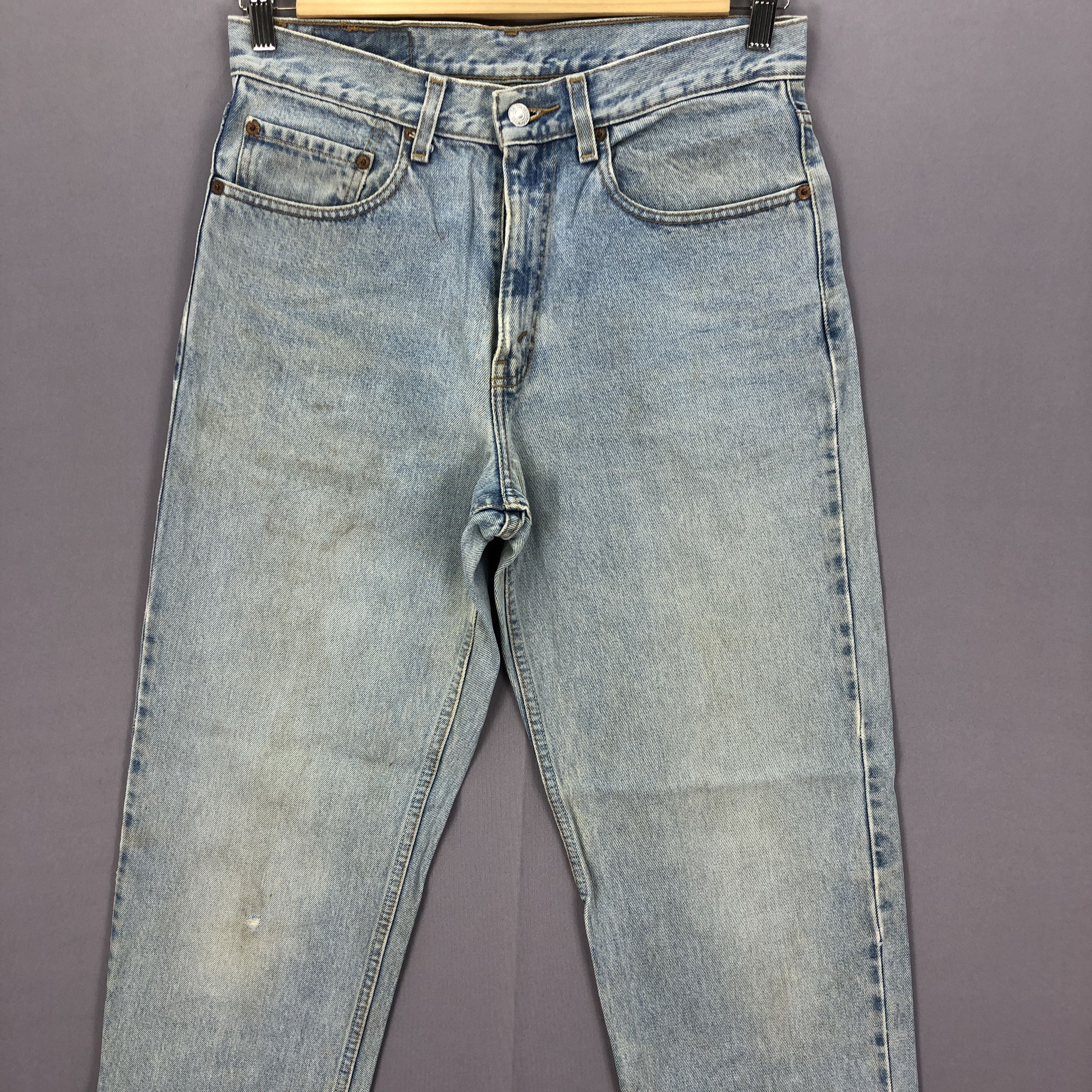 Levi's Vintage Levis 550 Light Wash Jeans Levi's Sun Faded Denim Size US 30 / EU 46 - 3 Thumbnail