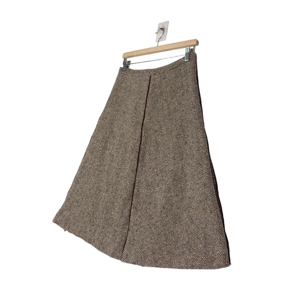 Beams Plus 🔥Vintage Wool Herringbone Skirts Beams Japan Issey Miyake Size 28" / US 6 / IT 42 - 2 Thumbnail