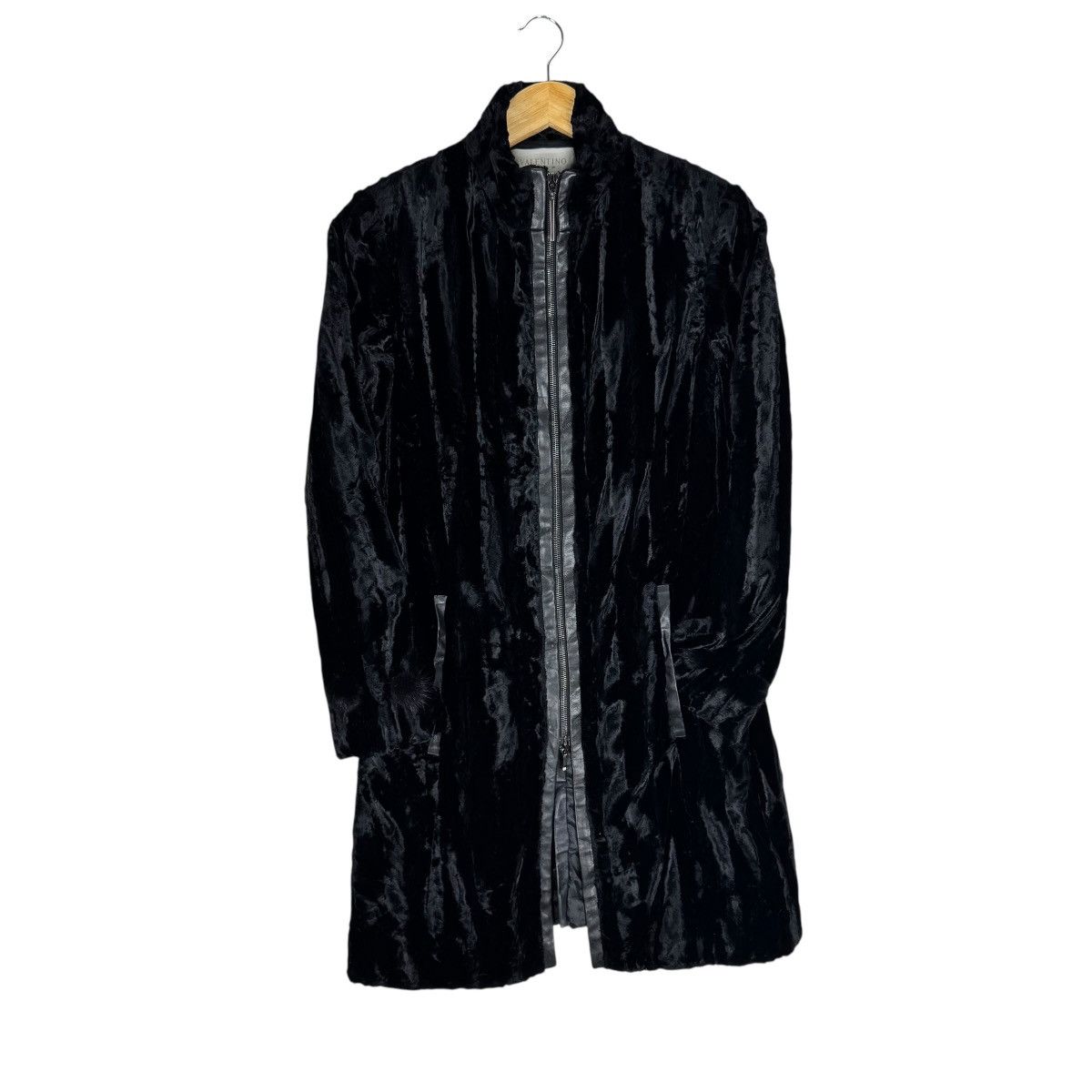 Valentino 🔥VALENTINO ROMA LEATHER PART LONG JACKET Size M / US 6-8 / IT 42-44 - 1 Thumbnail