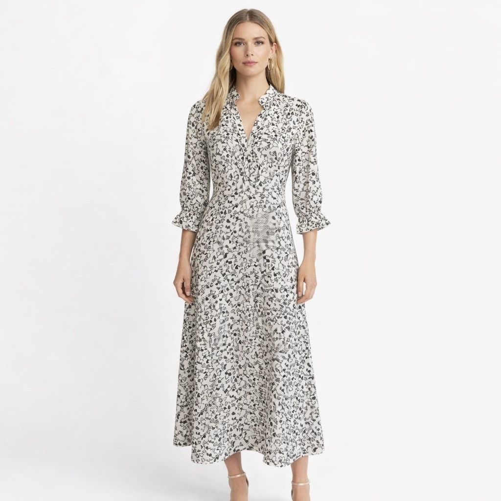 Bruuns Bazaar Bruuns Bazaar Acacia Clarena dress in white cream mosaic Size M / US 6-8 / IT 42-44 - 2 Thumbnail