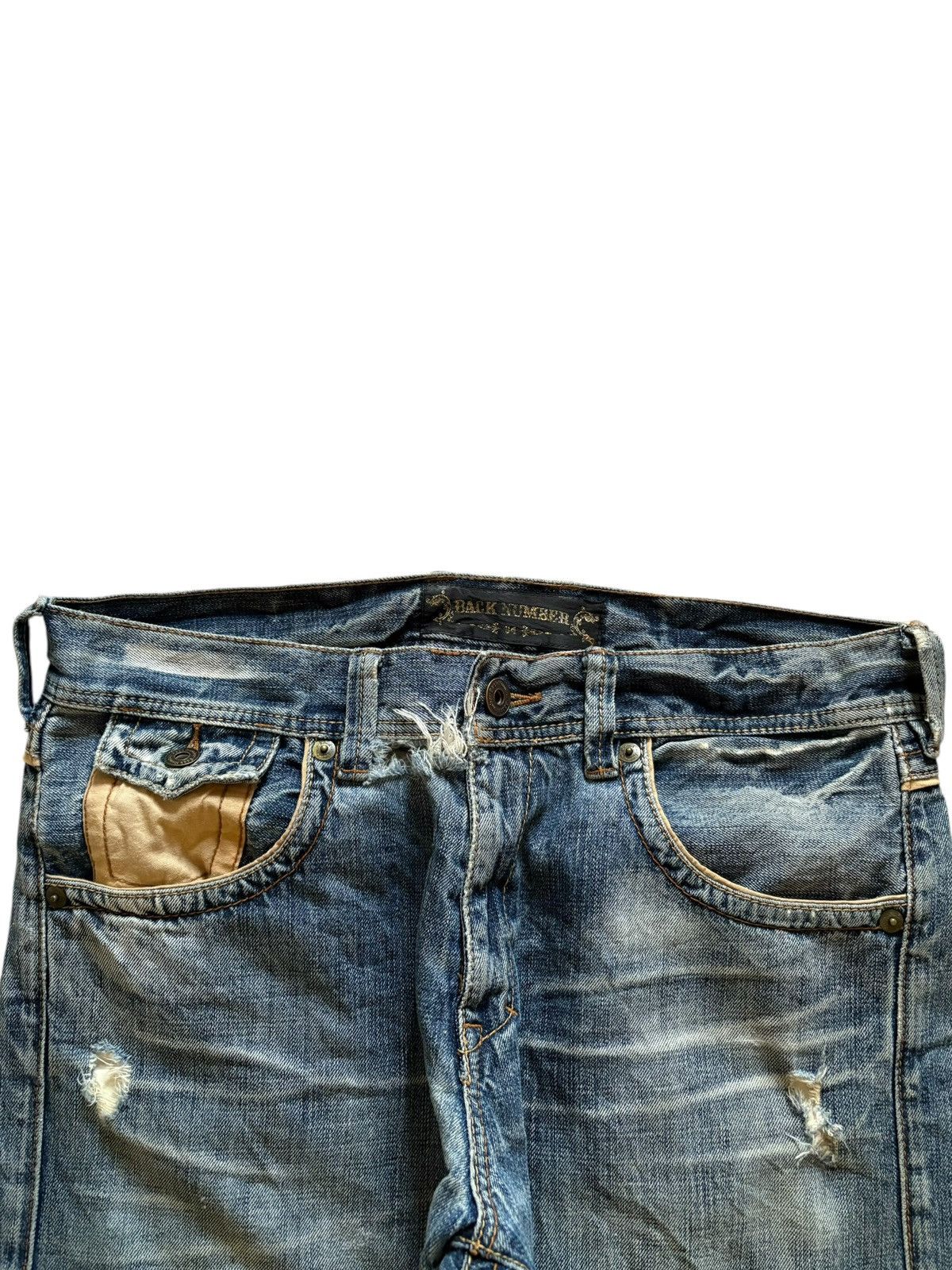 Japanese Brand Vintage Japanese Brand Faded Wash Distressed Baggy Jeans Size US 35 - 4 Thumbnail