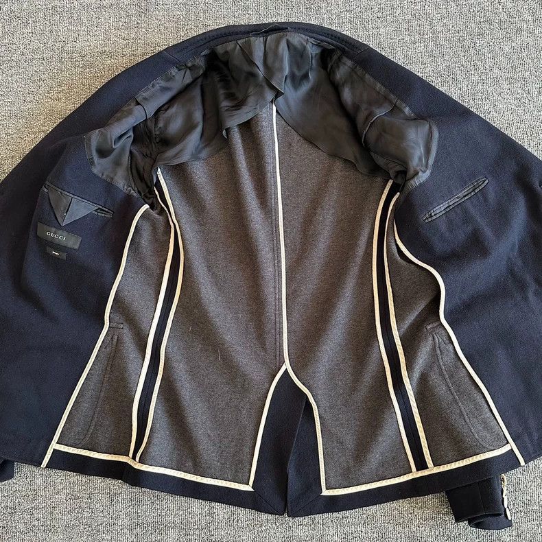 Gucci Gucci 23 wool-blend flat needle lapel jackets 2502-Nextarro Size US XL / EU 56 / 4 - 3 Thumbnail