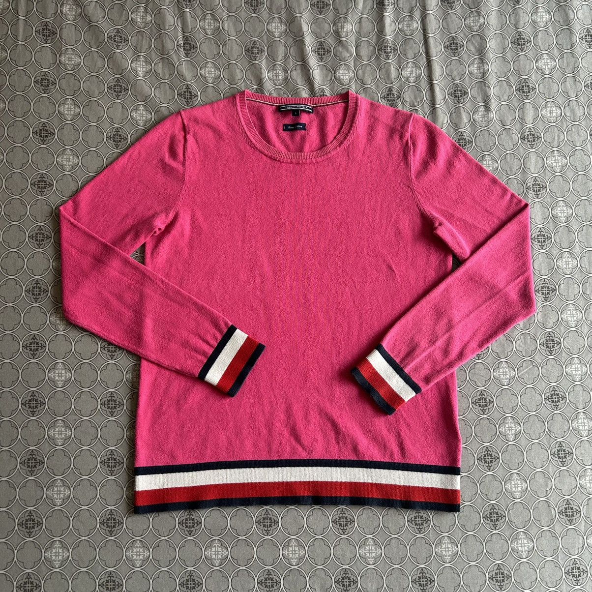 Tommy Hilfiger Tommy Hilfigher Sweatshirt Pima Cotton Pink Size S / US 4 / IT 40 - 2 Thumbnail