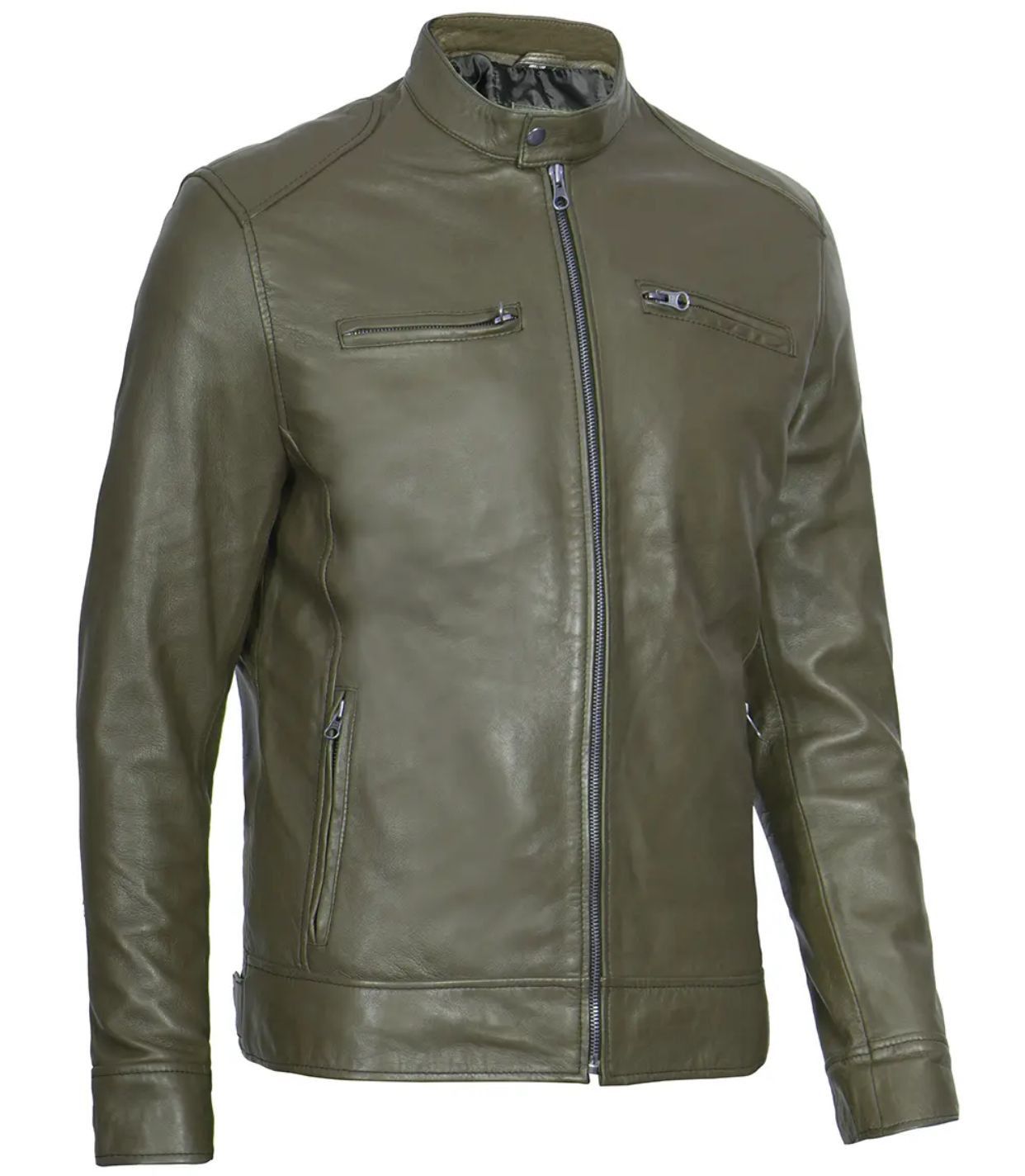 Other Handmade Leather Jacket Mens Leather Jacket Leather Jacket Size US XXL / EU 58 / 5 - 7 Thumbnail