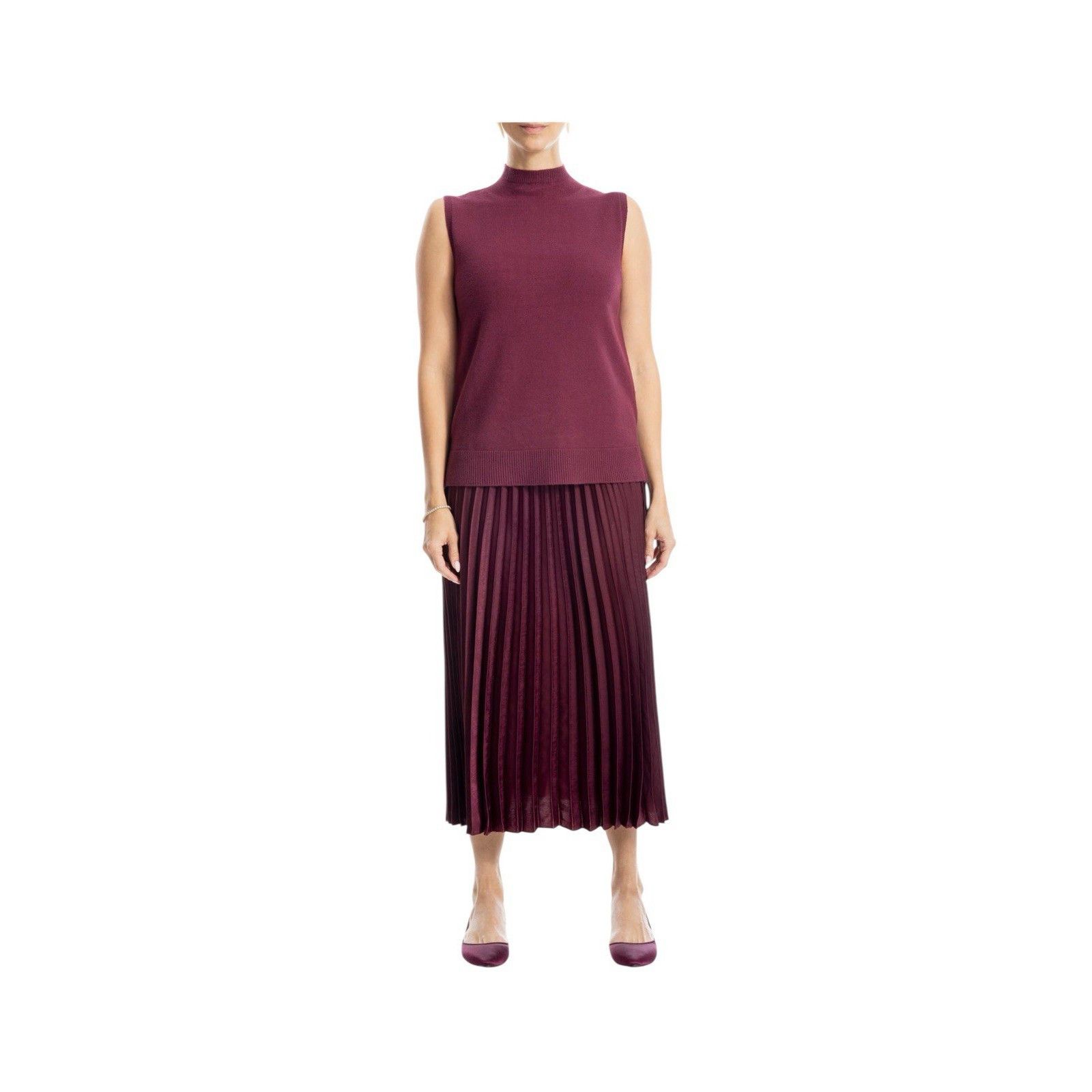 Other NWT MAX STUDIO MOCK SLEEVELESS SWEATER Size M / US 6-8 / IT 42-44 - 1 Thumbnail