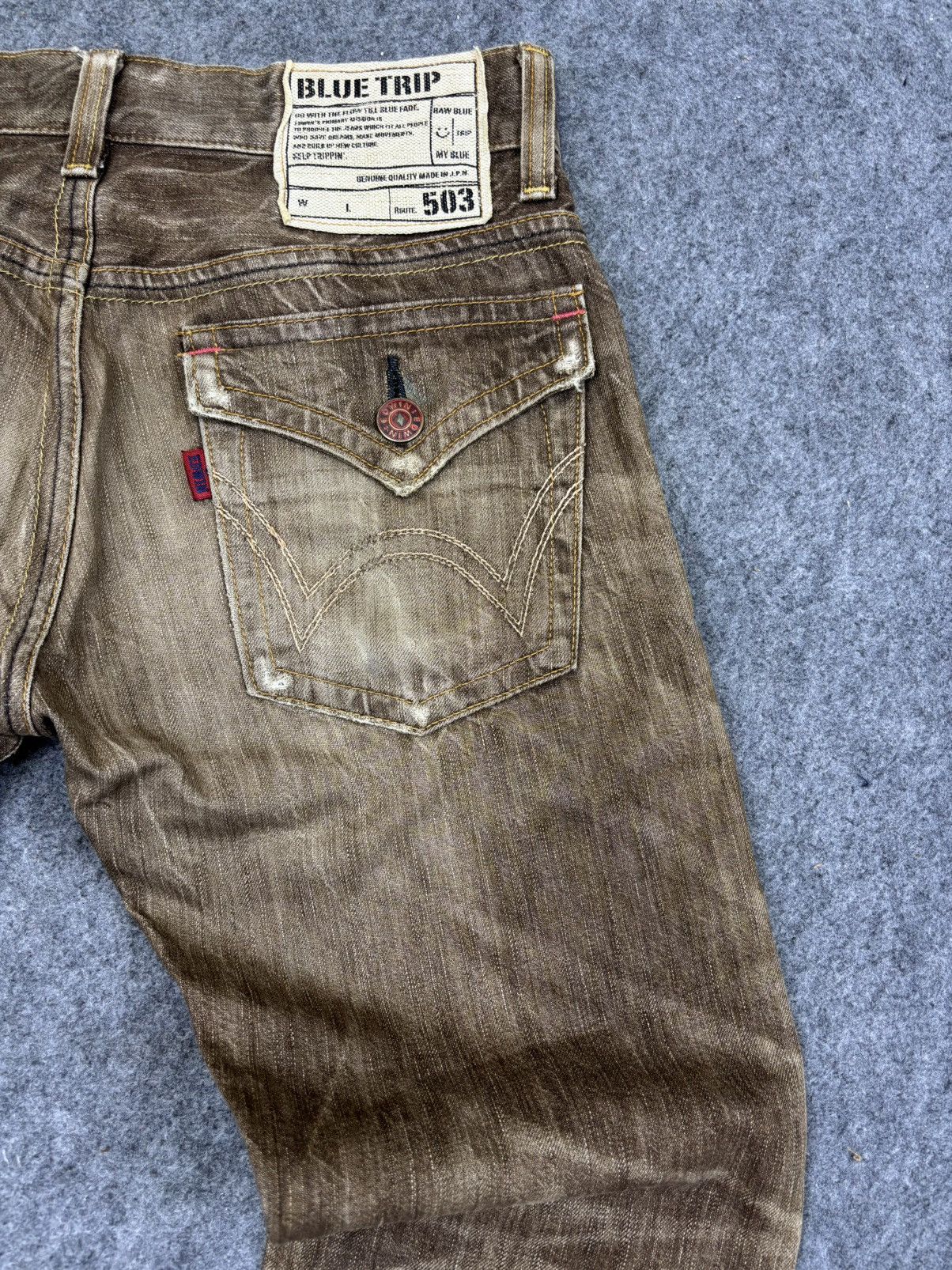 Edwin 💥90s Style Flare💥Insane Edwin 503 Flare Denim F837 Size US 32 / EU 48 - 9 Thumbnail