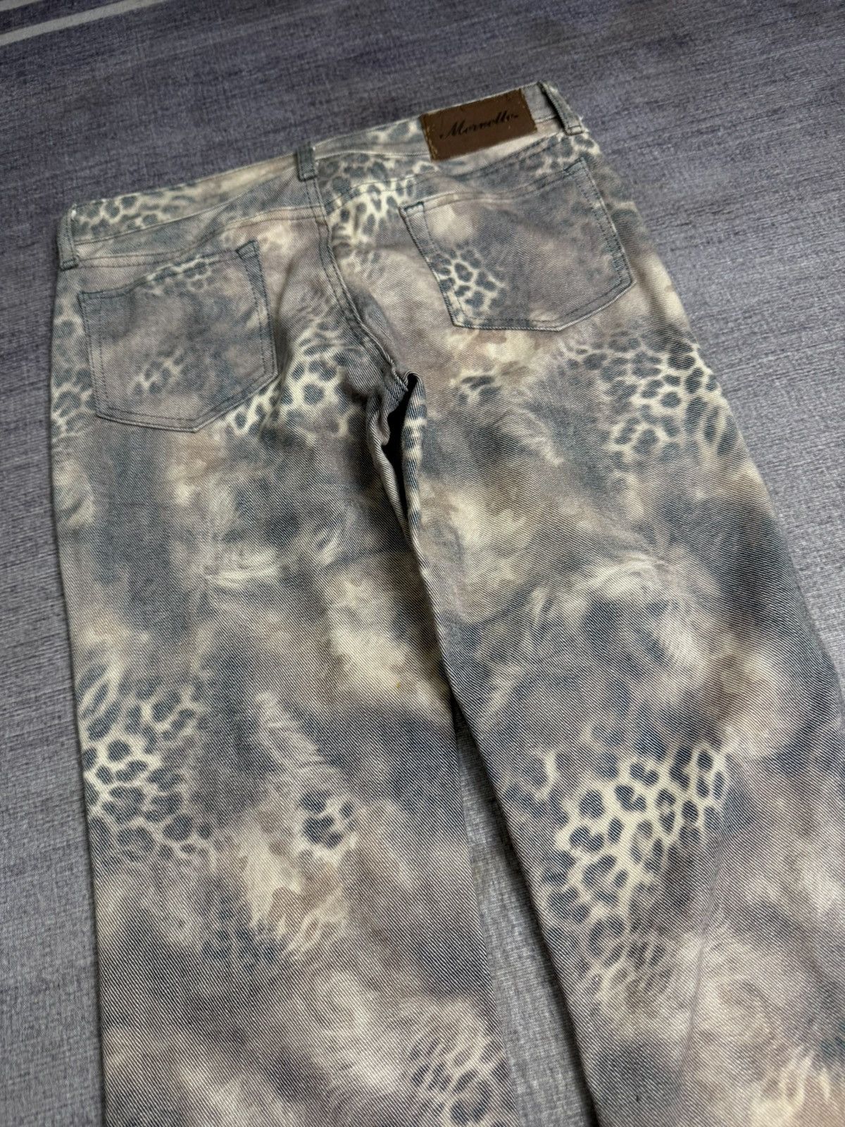 Tornado Mart MARVELE STUDED LEO PARD DENIM PANTS Size US 30 / EU 46 - 4 Thumbnail