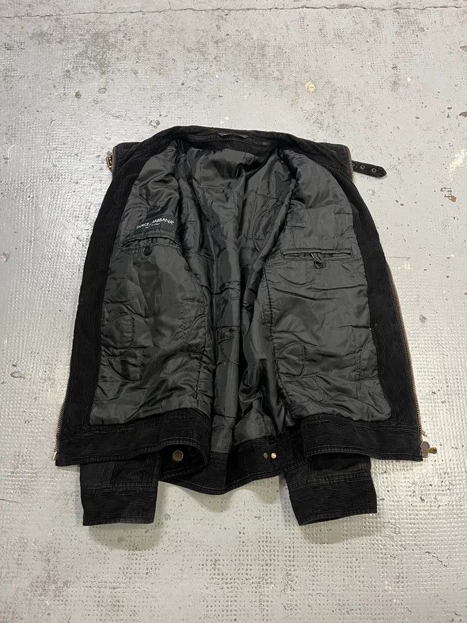 Dolce & Gabbana 2000s Dolce & Gabbana Cargo Black Corduroy Jacket Size US M / EU 48-50 / 2 - 8 Thumbnail