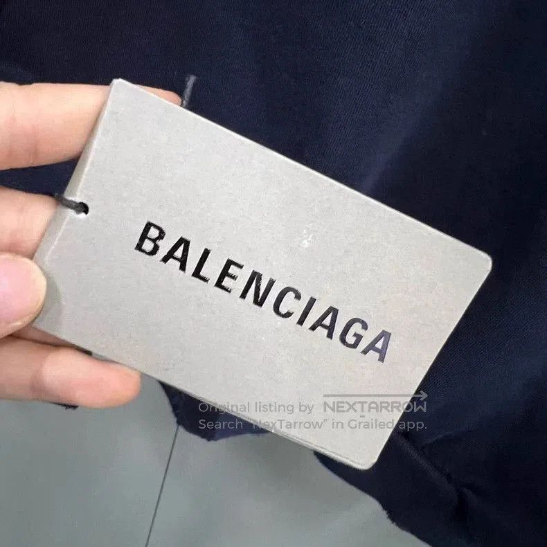Balenciaga Balenciaga Navy Logo Print Hoodie. Size US M / EU 48-50 / 2 - 4 Thumbnail